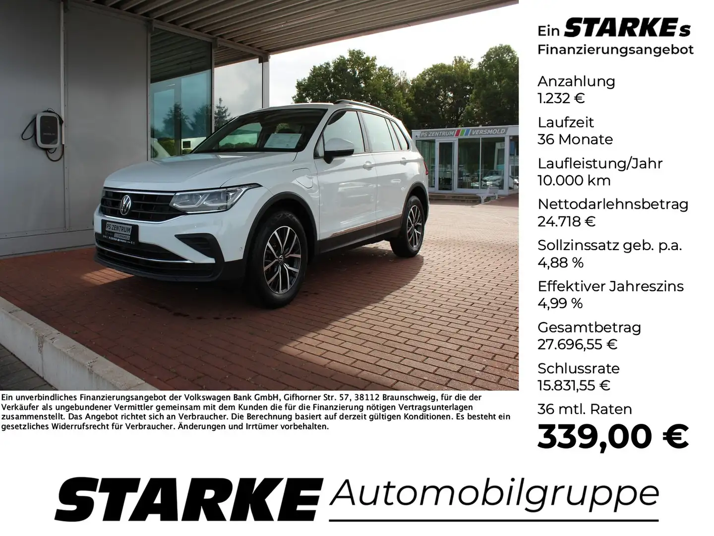 Volkswagen Tiguan 1.4 TSI DSG eHybrid Life Weiß - 1