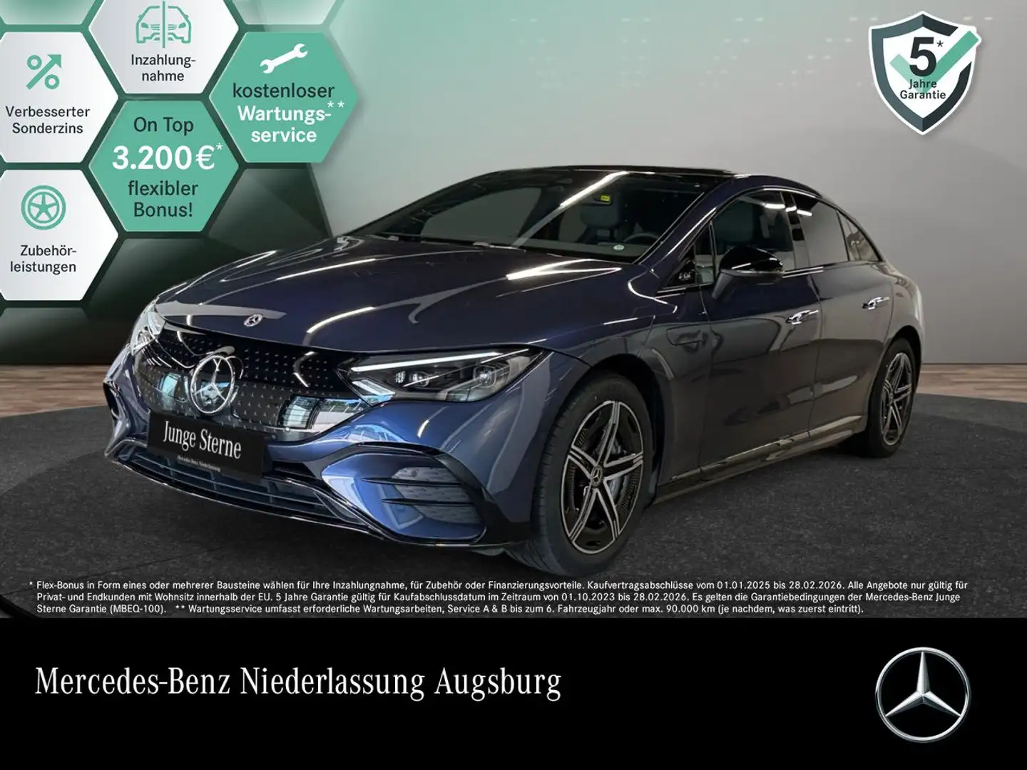 Mercedes-Benz EQE 300 AMG Burmester 3D Fahrass 360° Pano Distr. Blau - 1