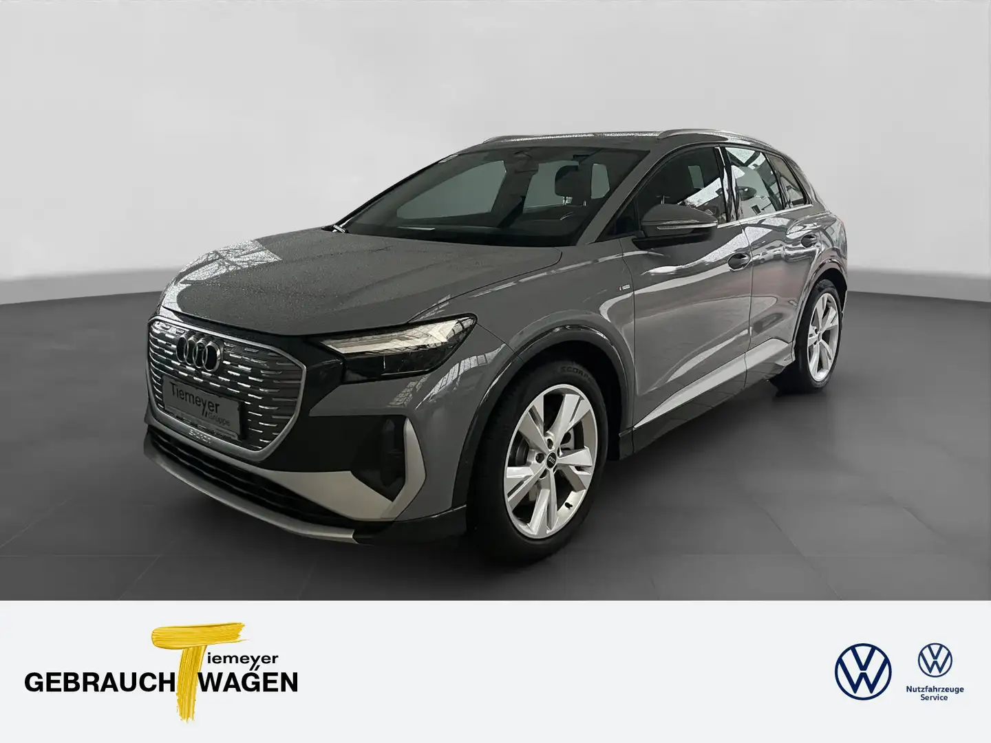 Audi Q4 e-tron 40 S LINE PANO LM20 STHZG Gris - 1