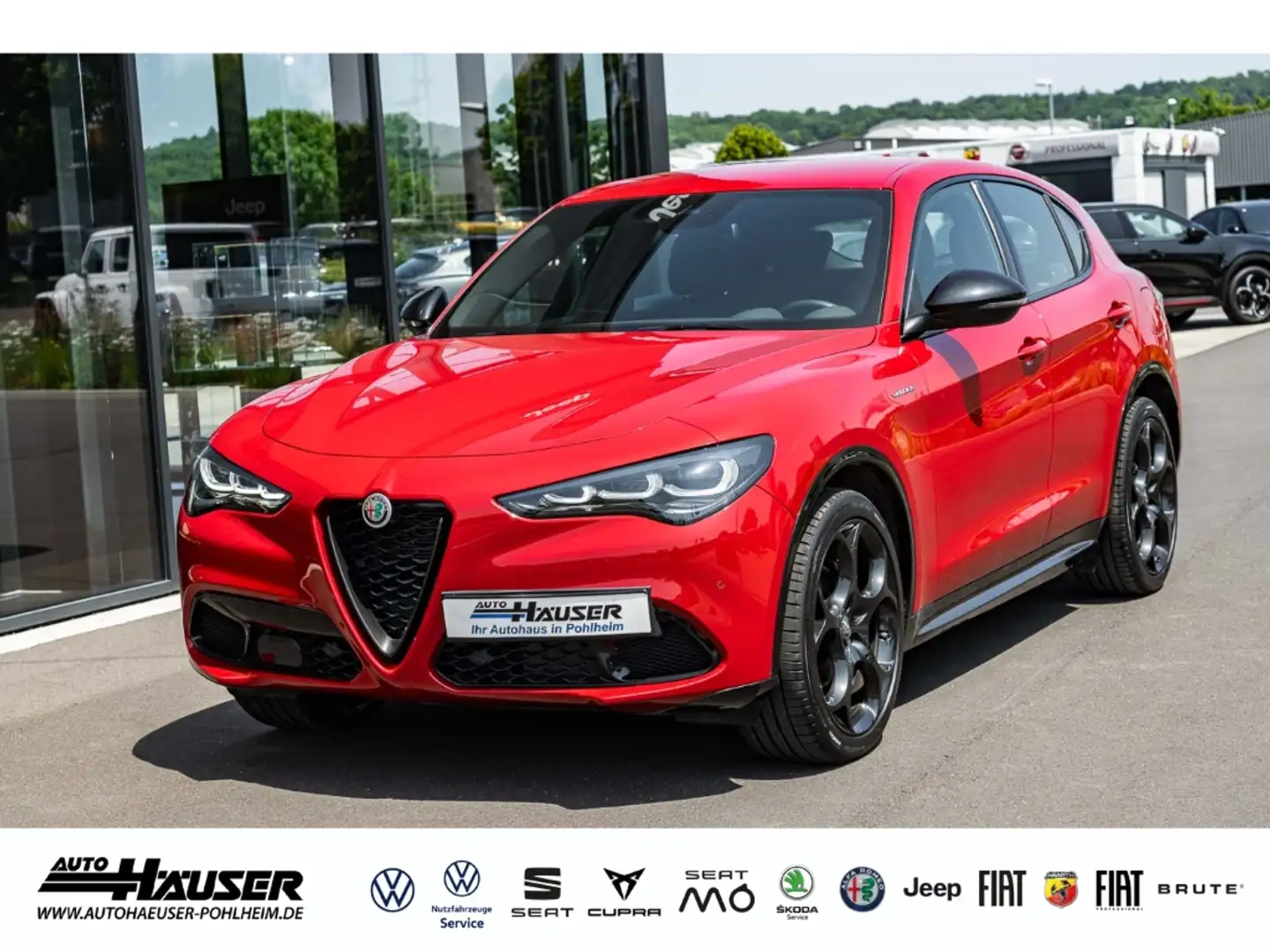 Alfa Romeo Stelvio Veloce 2.2 Diesel AT8 Q4 EL. HECKKL. NAVI KAMERA M Червоний - 1