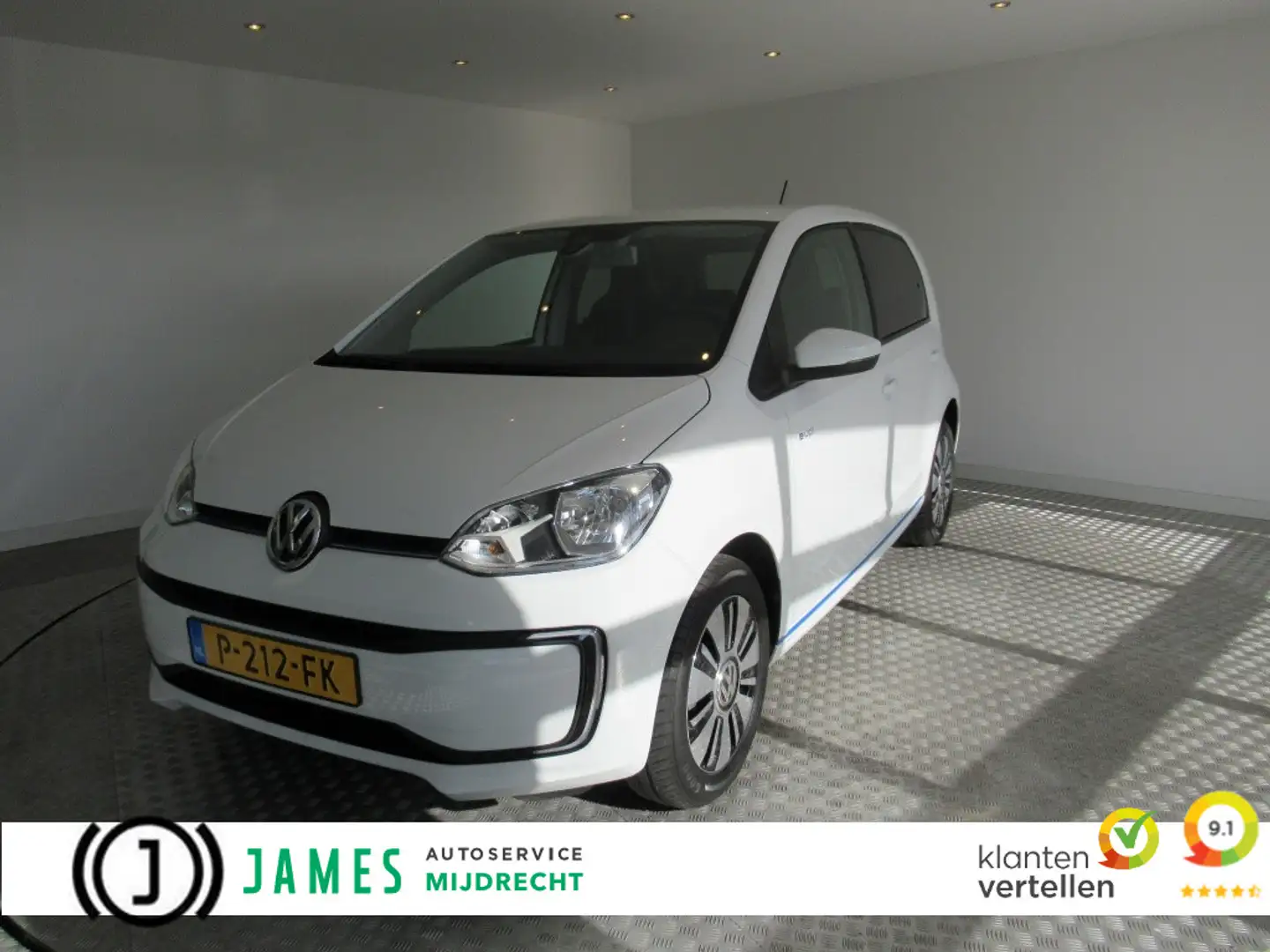 Volkswagen e-up! cruise control, achteruitrijcamera (inkl. BTW!) Wit - 1