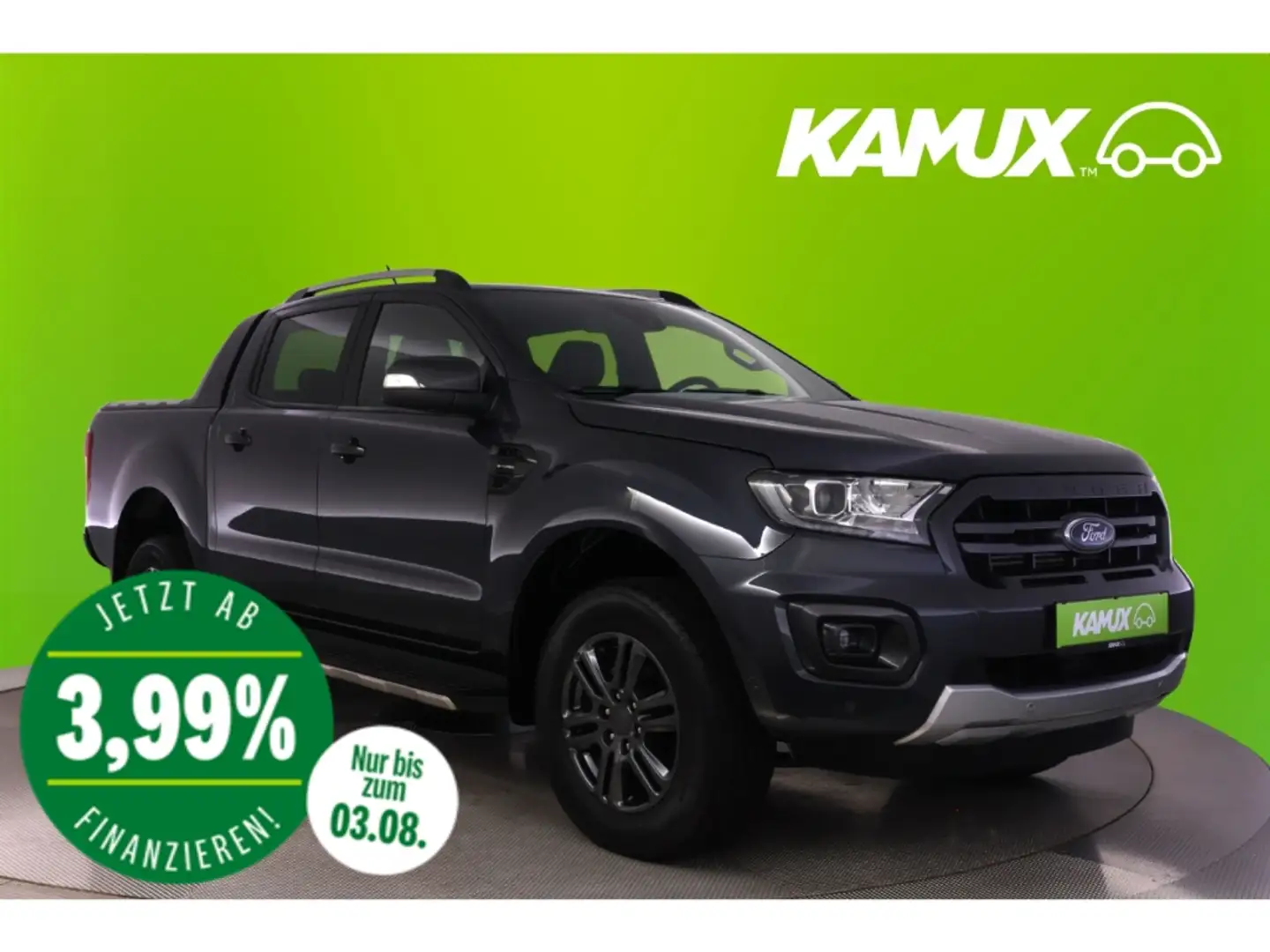 Ford Ranger 2.0TDCi 4x4 Aut.Wildtrack+LED+NAVI+AHK Grey - 1