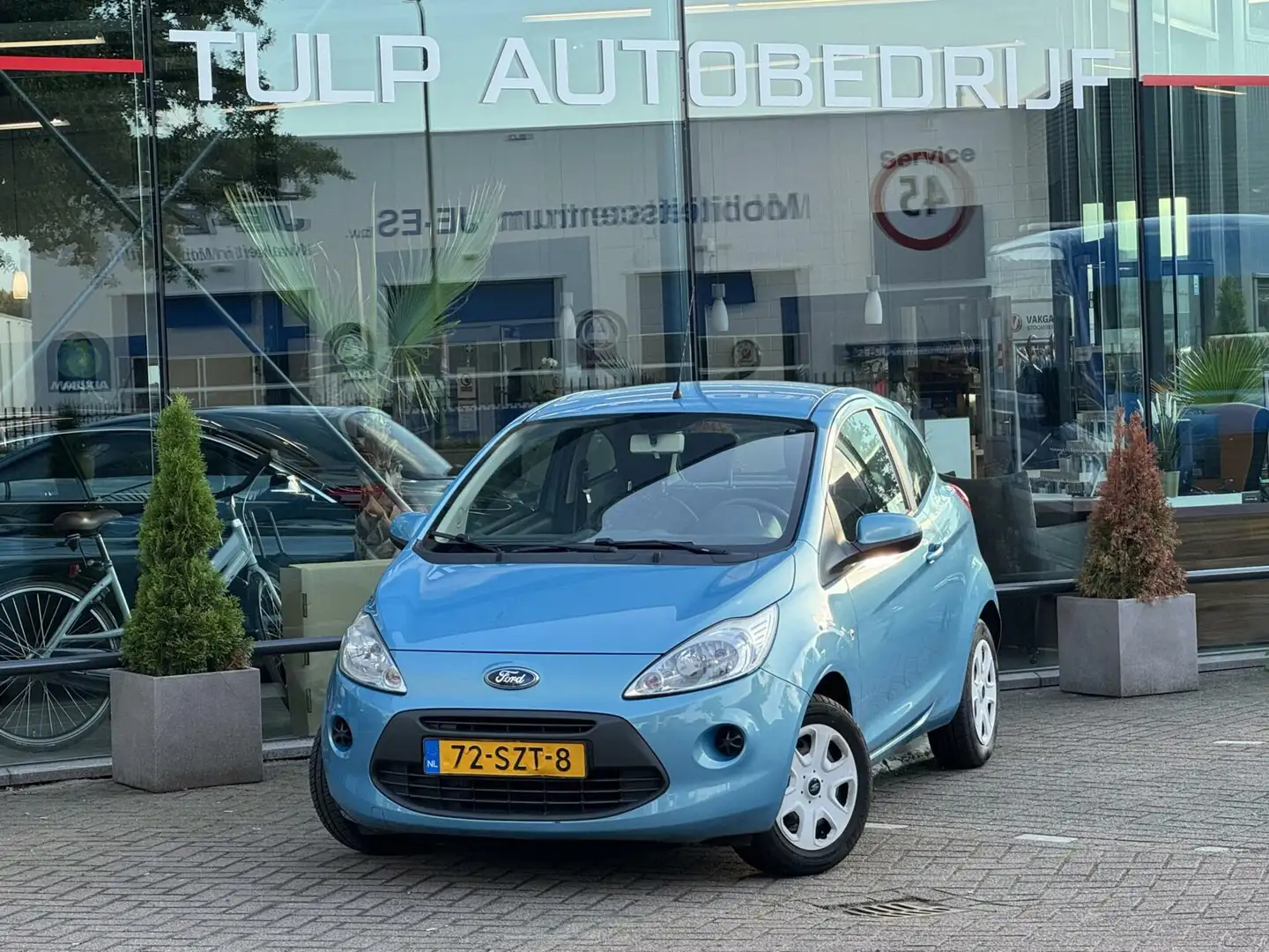Ford Ka/Ka+ 1.2 Cool & Sound start/stop 2012 Airco 56918 km Blauw - 2