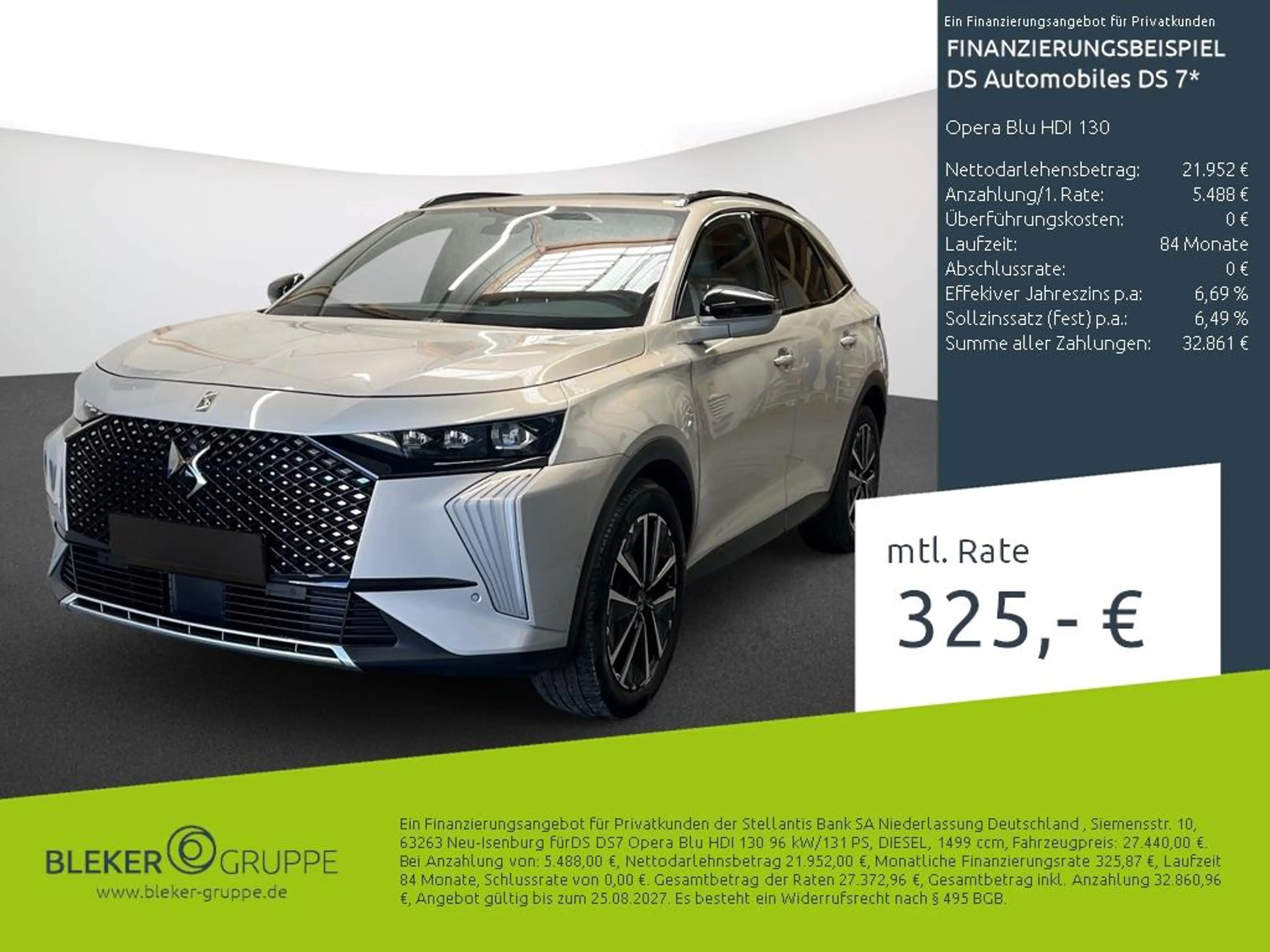 DS Automobiles DS 7 Opera Blu HDI 130