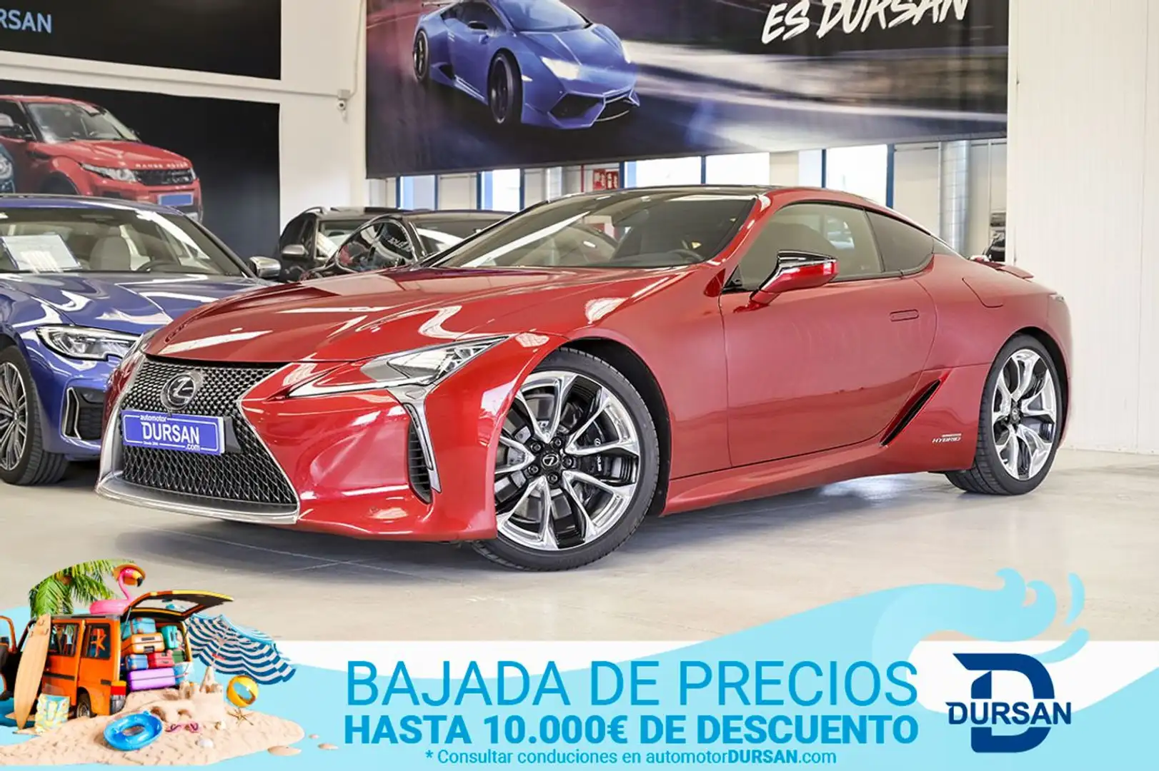 Lexus LC 500h 3.5 V6 Sport Rojo - 1