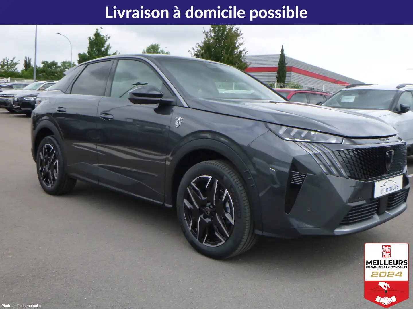 Peugeot 3008 Hybrid 136 e-DCS6 GT +Pack 360 Vision and Drive As Gris - 1