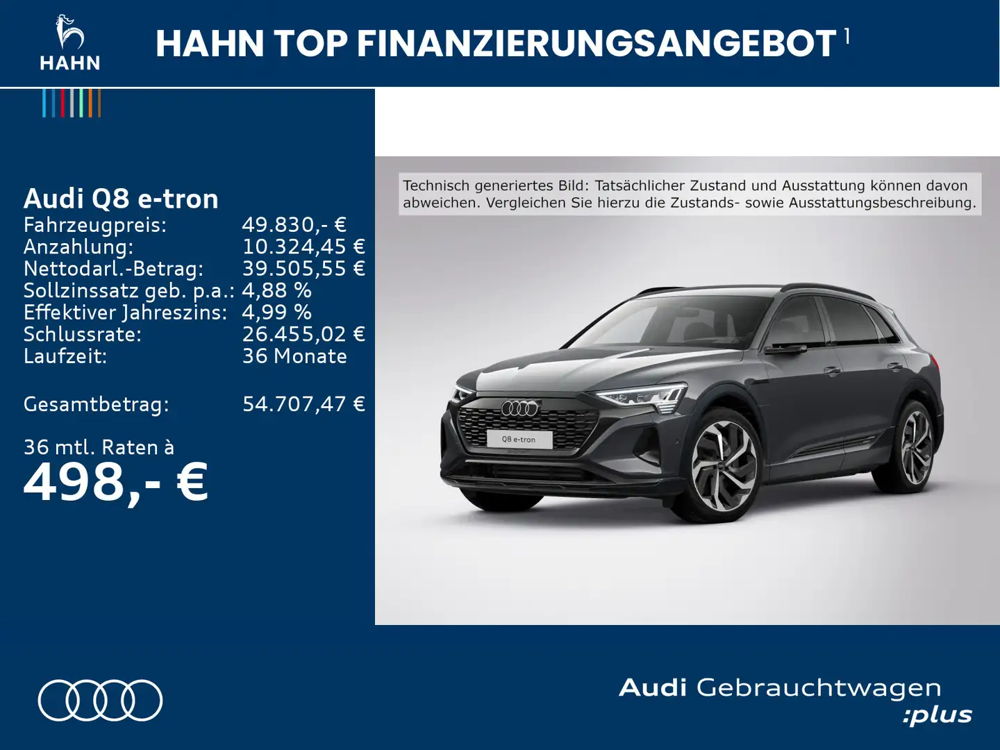 Audi Q8 e-tron 50 quattro digital Matrix HUD B&O 360° Grau - 2