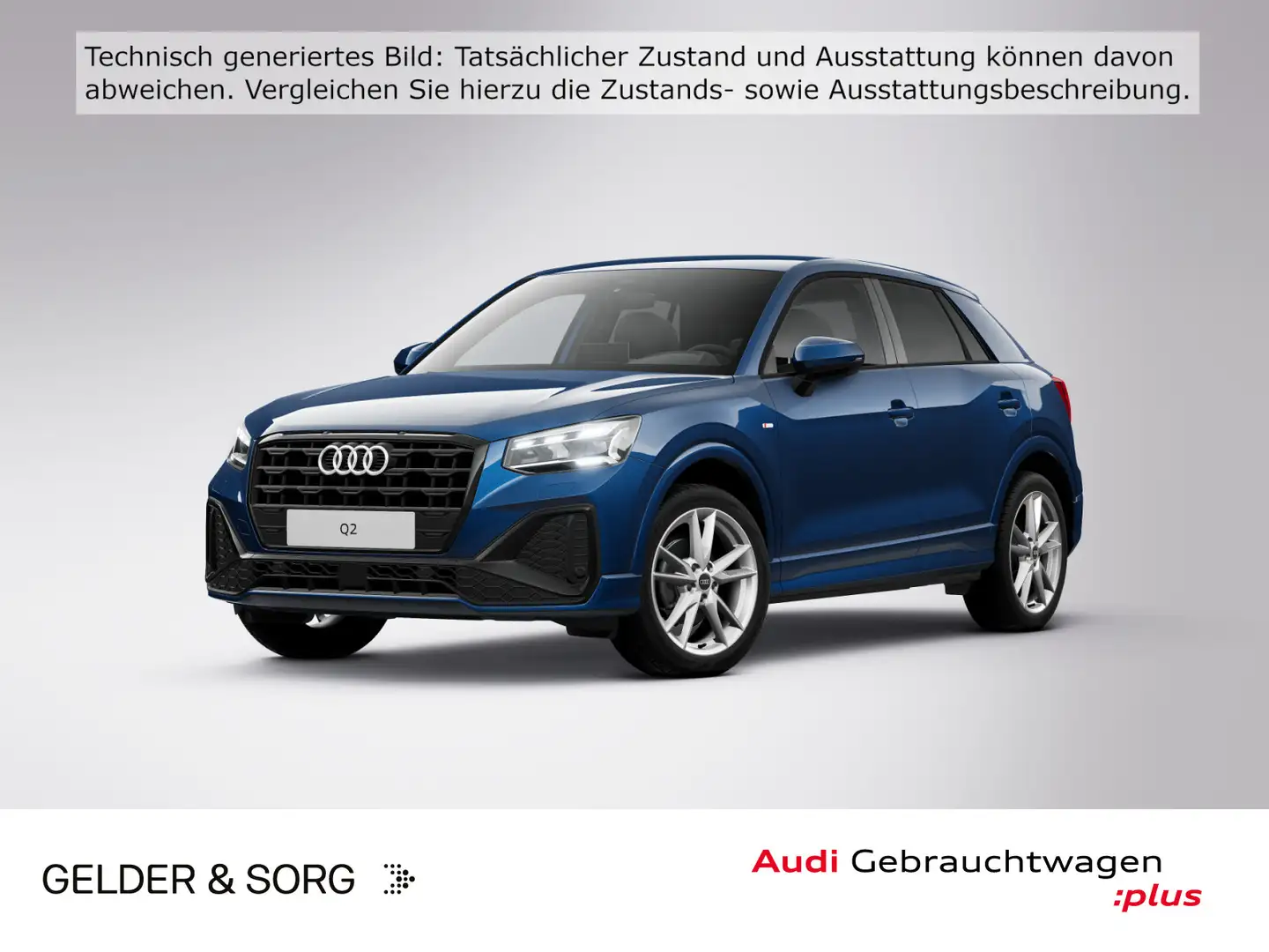 Audi Q2 35 TFSI S line AHK*Matrix*RFK*Virtual*Navi Blau - 1