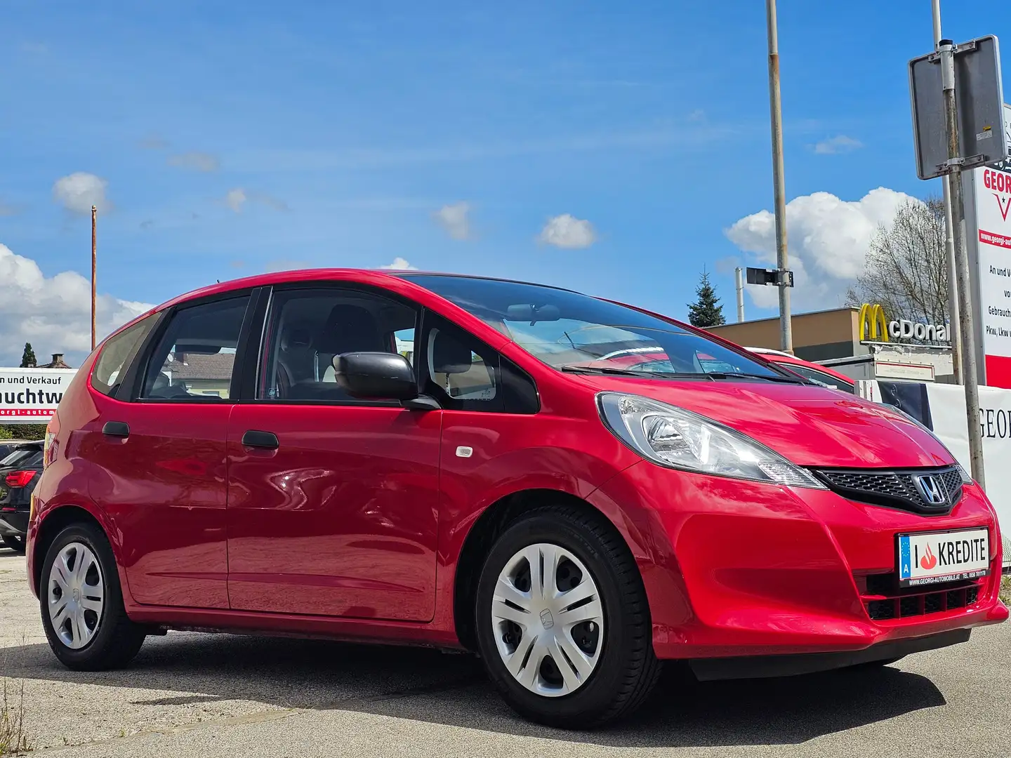 Honda Jazz 1,2i-VTEC Cool Nur 54400 KM!1-Hand Alle Service-OK Rot - 1