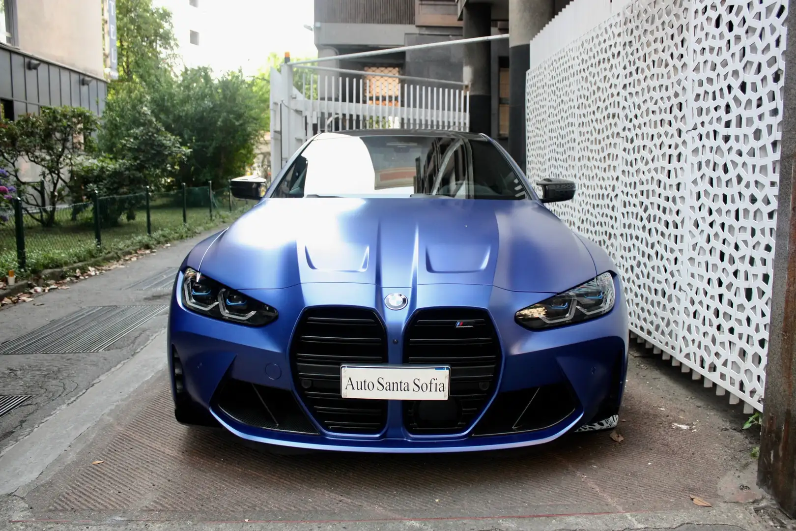 BMW M4 Competition-Carbonio-Blu Opaco-HUD-Carboceramica Blu/Azzurro - 2