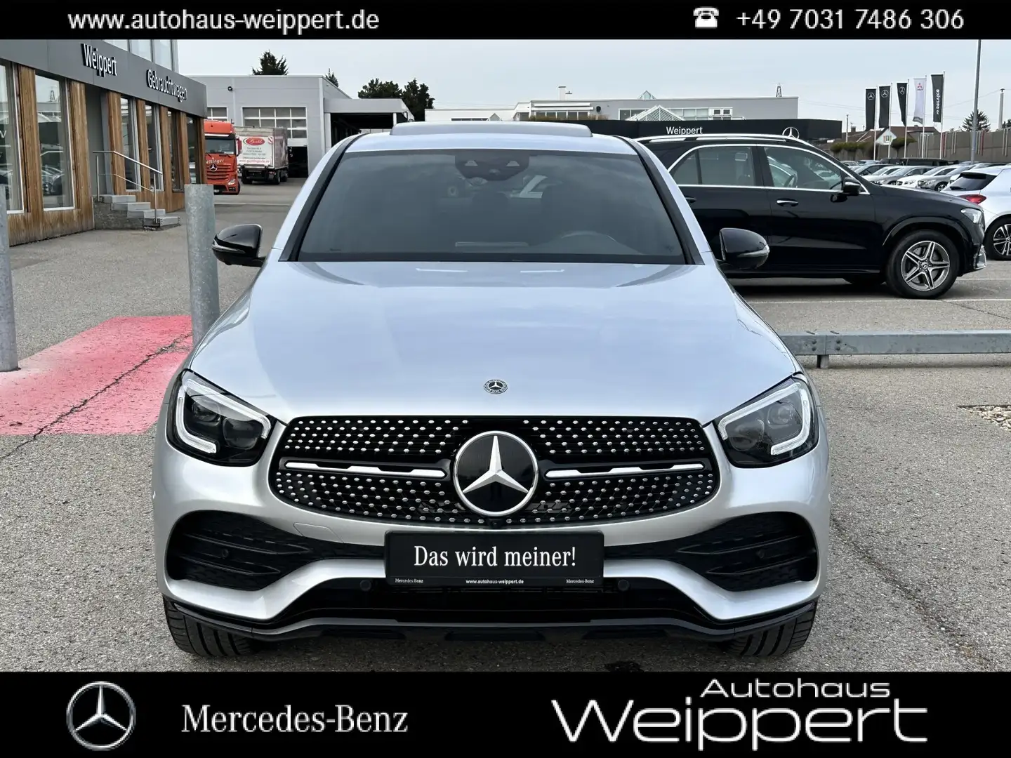 Mercedes-Benz GLC 300 GLC300e 4M Cp MBUX DIST MLED GSHD 360 AHK AMG L. Silber - 1