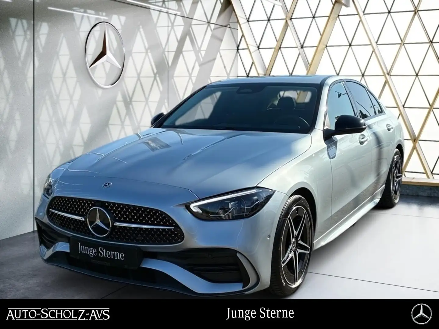 Mercedes-Benz C 200 d AMG Night*LenkHz*Memory*Kam*Schiebedach* Silber - 1