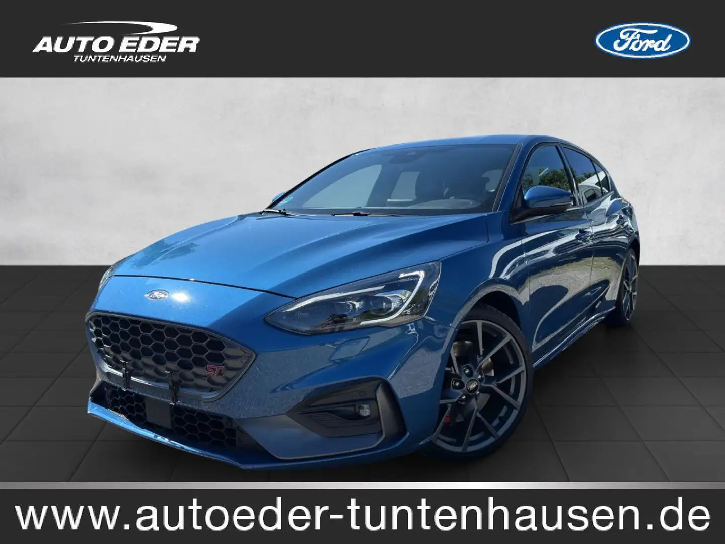 Ford Focus ST Sportpaket Bluetooth Navi LED Klima Blauw - 1