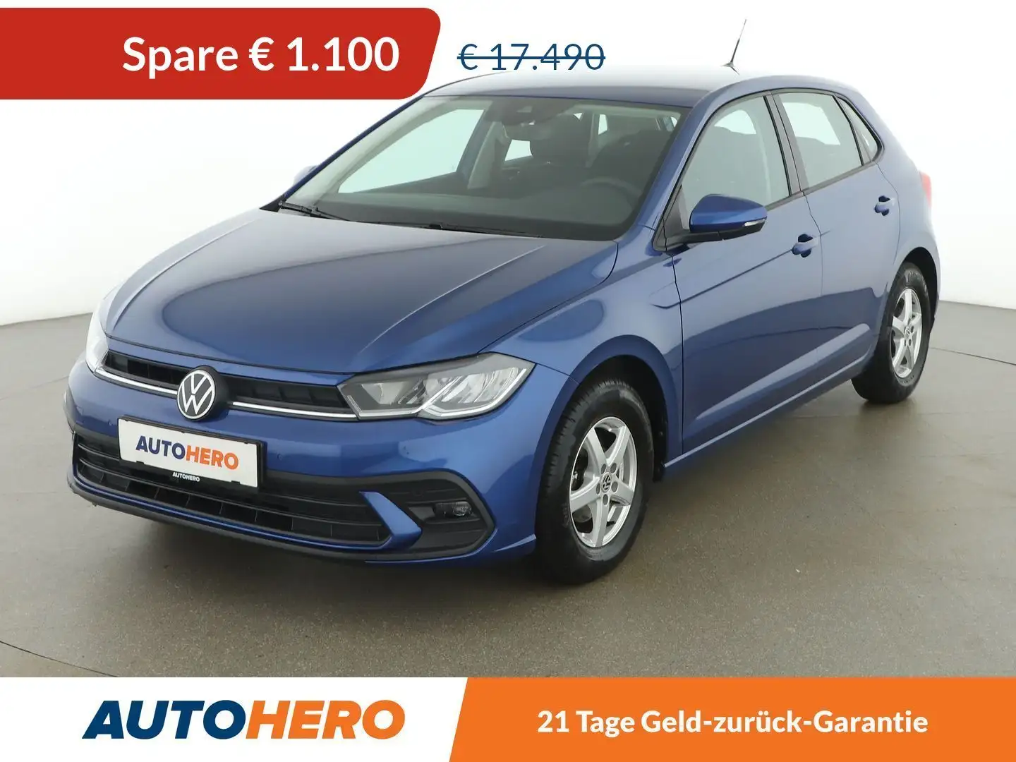 Volkswagen Polo 1.0 *CARPLAY&AUTO*PDC*BT*SHZ* Blau - 1