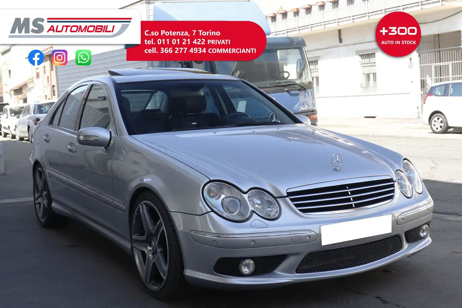 Mercedes-Benz C 55 AMG C 55 AMG Berlina Unicoproprietario Argento - 1