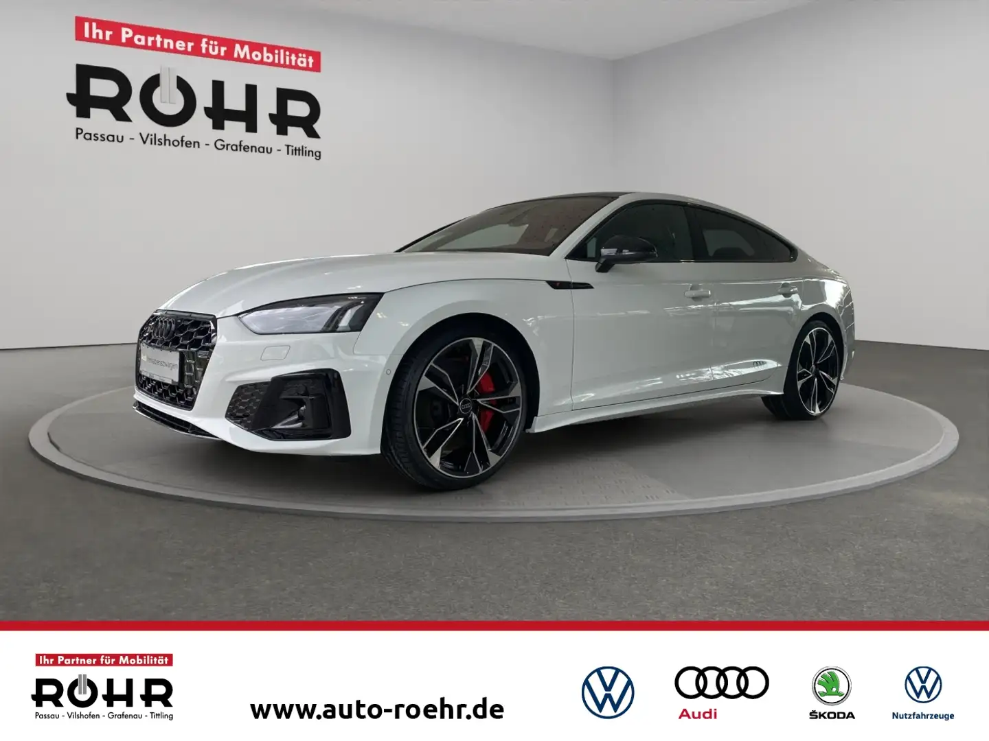 Audi S5 Sportback (NAVI.PDC.Head-Up.AHK.Matrix-LED.SHZ vo+ Weiß - 1