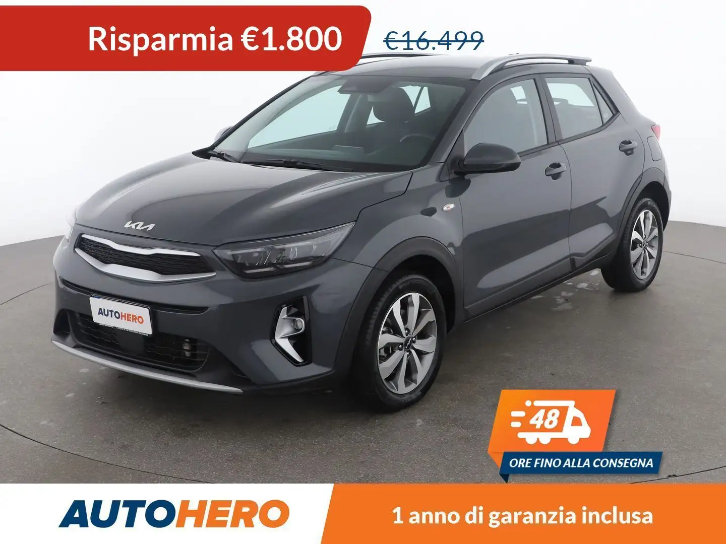 Kia Stonic 1.0 TGDI Mild-Hybrid Urban 100 CV MHEV Gri - 1