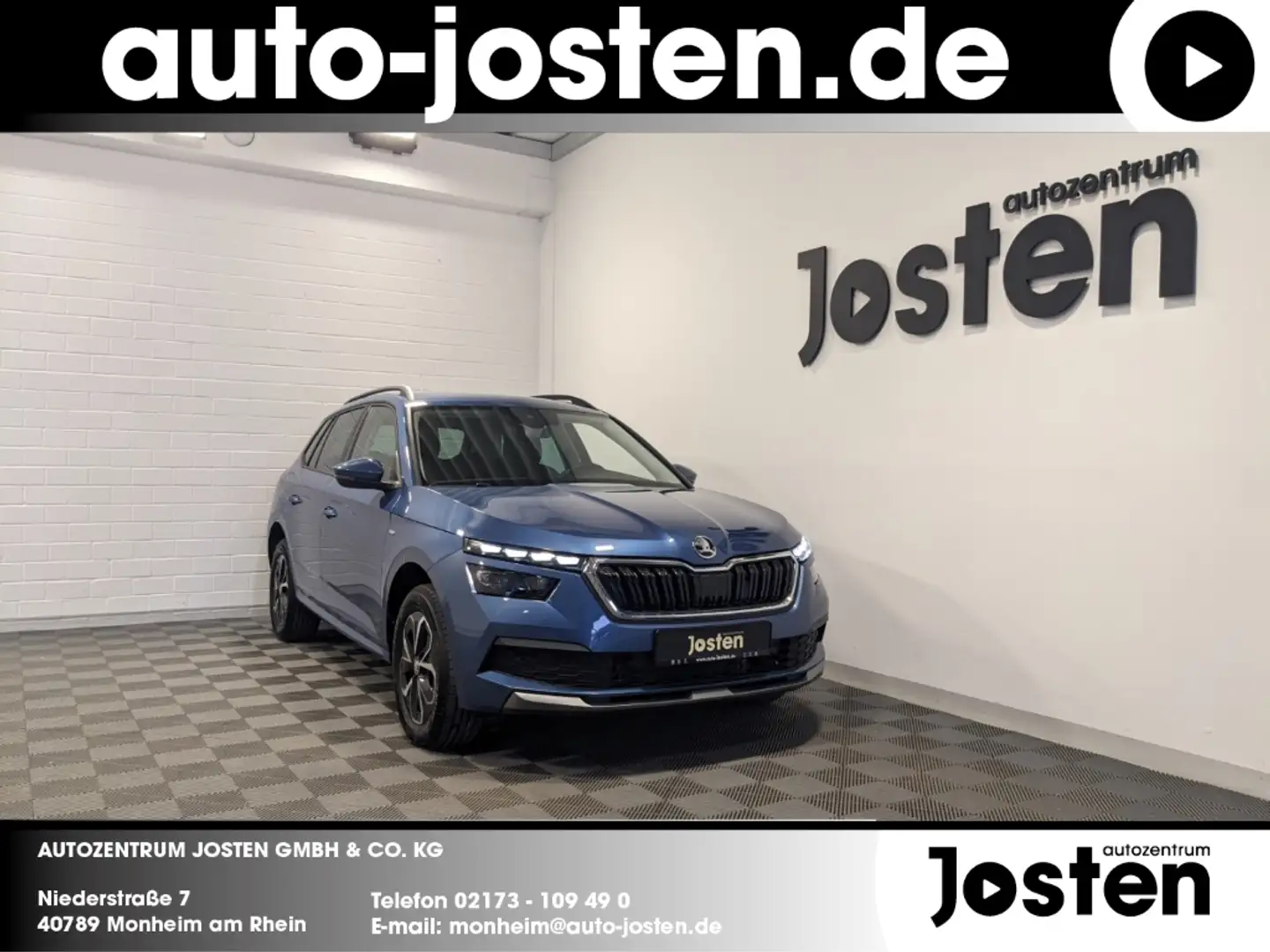Skoda Kamiq Drive 1.5 TSI DSG Navi LED ACC CarPlay SHZ Bleu - 1