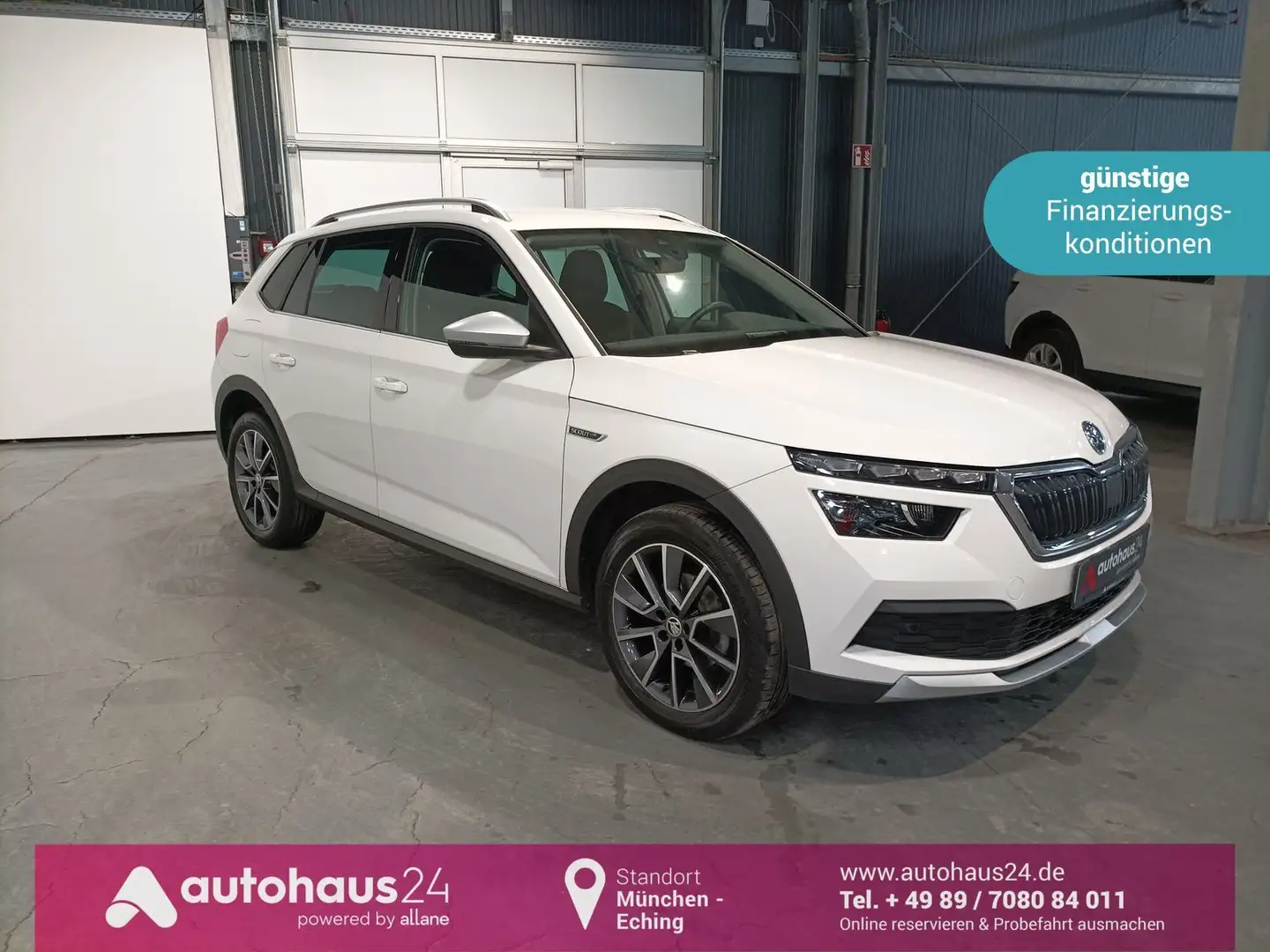 Skoda Kamiq 1.5 TSI Scoutline LED|Navi|ParkPilot|App. Weiß - 1