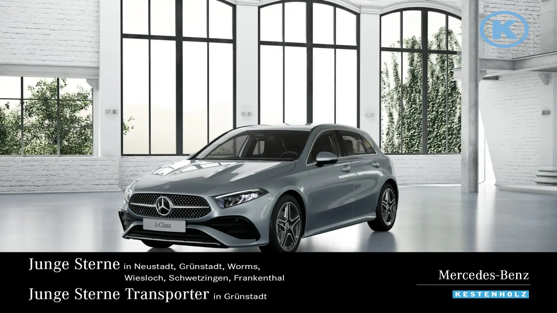 Mercedes-Benz A 180 A 180 AMG+VOR.-DISTRO+KAMERA+AMBI+LENKHZ+SITZHZ Silber - 1