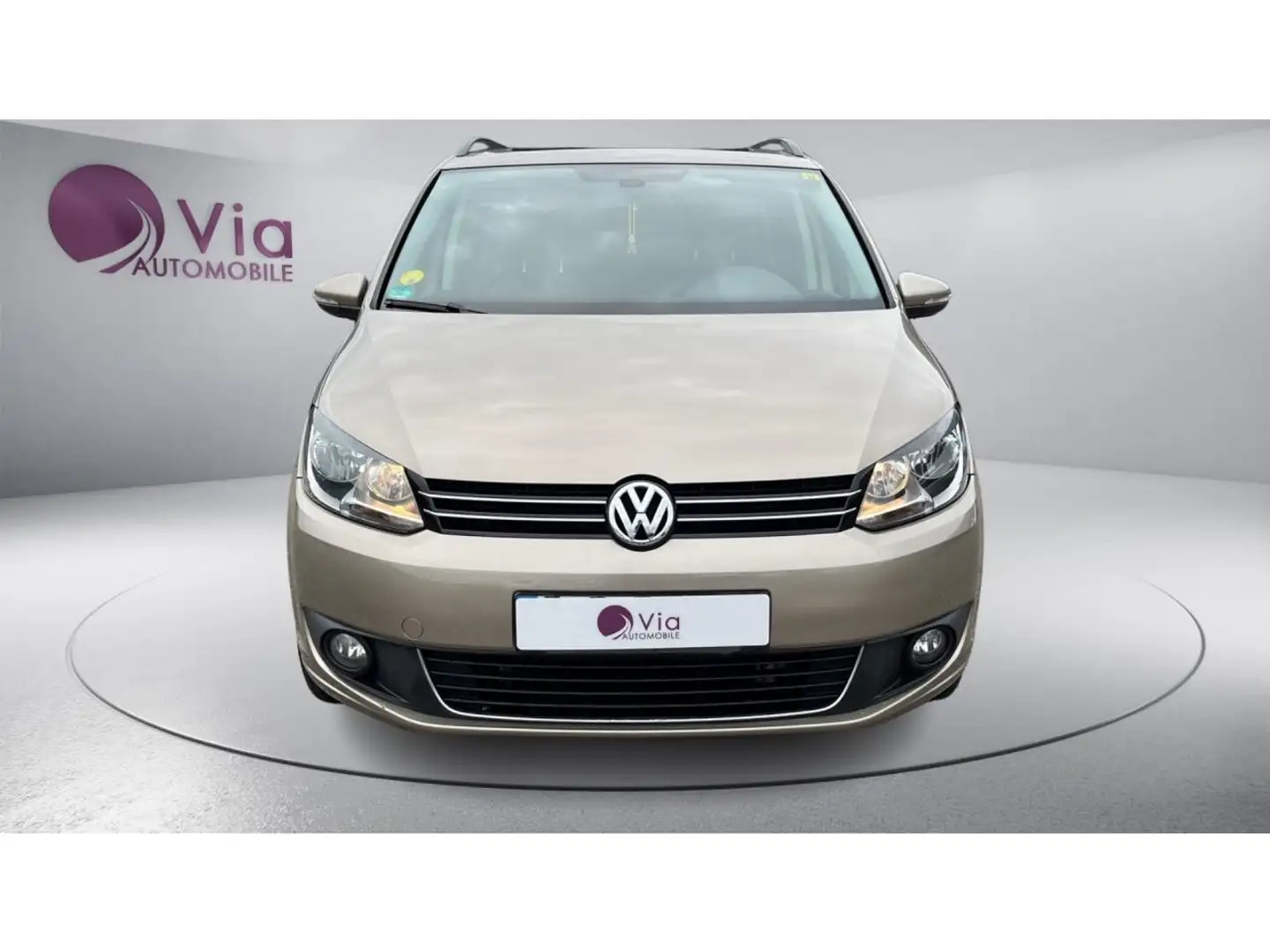 Volkswagen Touran 1.6 TDI 105 DSG 7  Carat - TOIT OUVRANT / SIEGES C Brun - 2