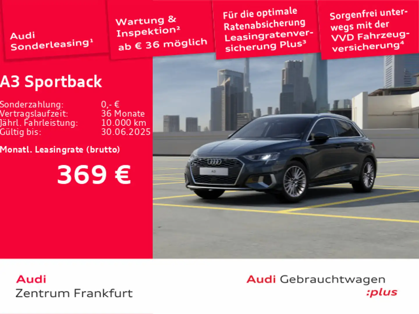 Audi A3 Sportback 35 TFSI S tronic advanced LED AHK Tempom Grau - 1