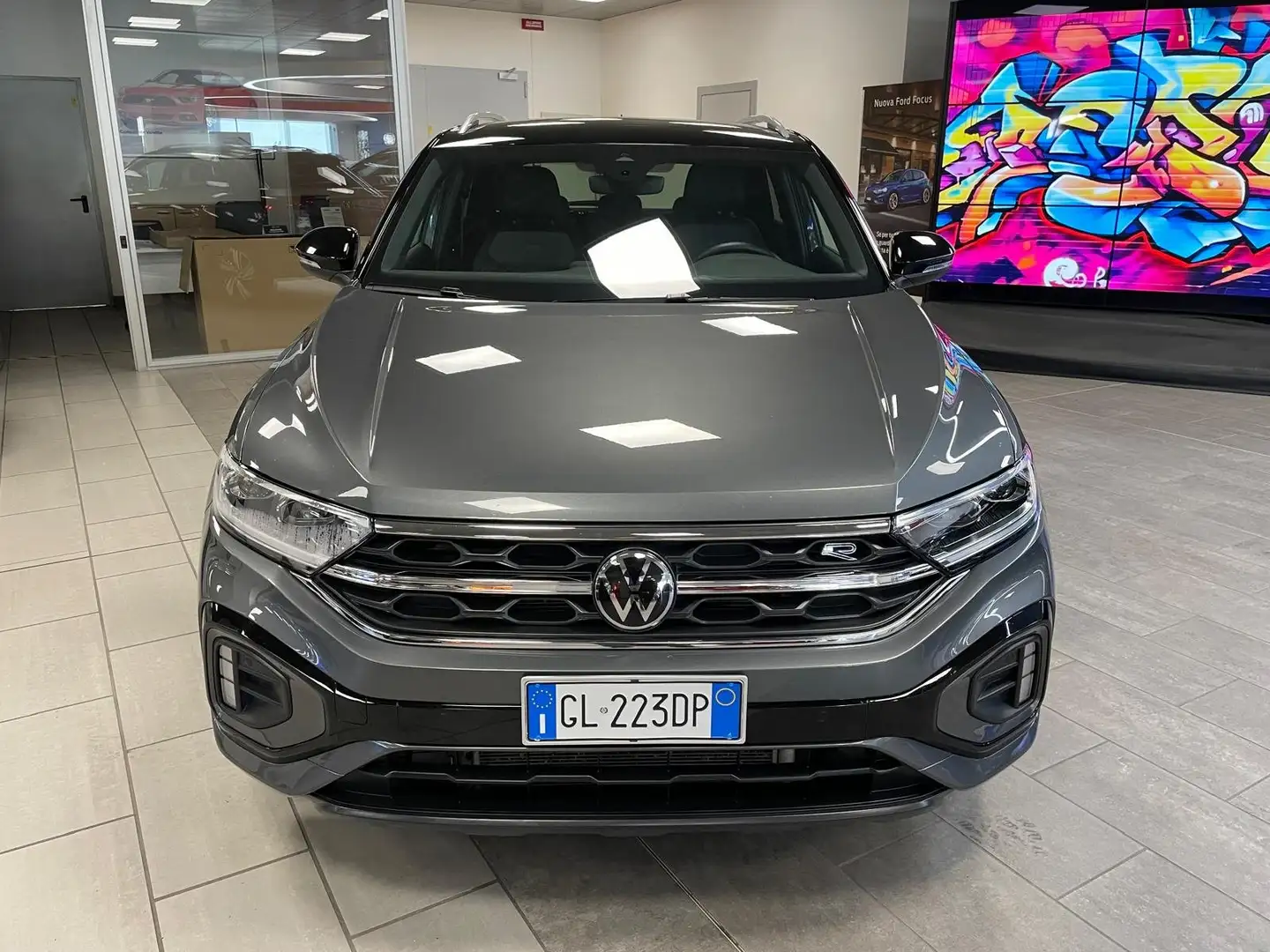 Volkswagen T-Roc 2.0 diesel  150cv. Cambio Aut.  R-Line , Km 31.000 Grigio - 2