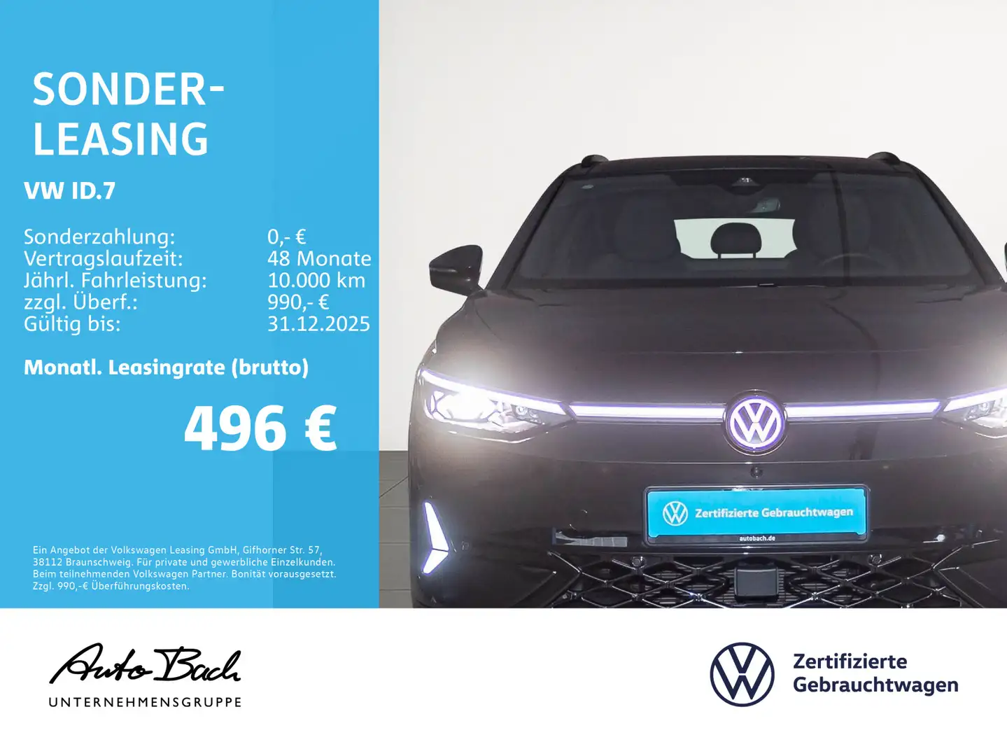 Volkswagen ID.7 Tourer GTX, Panoramadach, AHK, Navi, LED-Ma Schwarz - 2