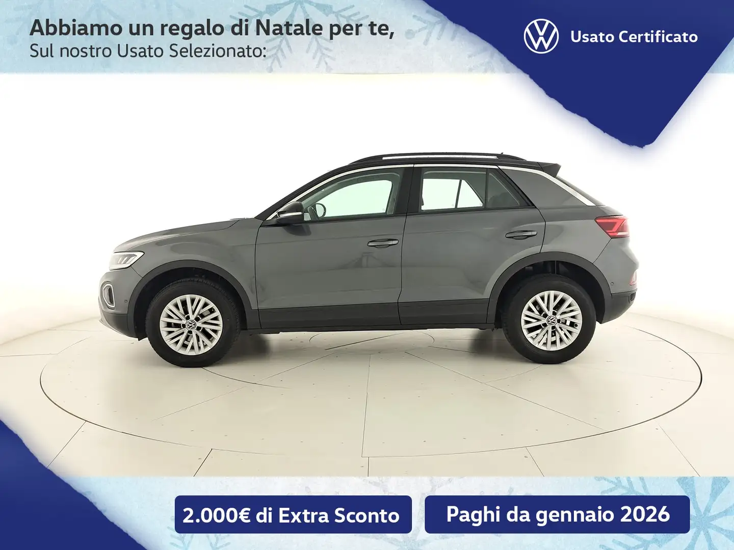 Volkswagen T-Roc 1.5 tsi life dsg Grigio - 2