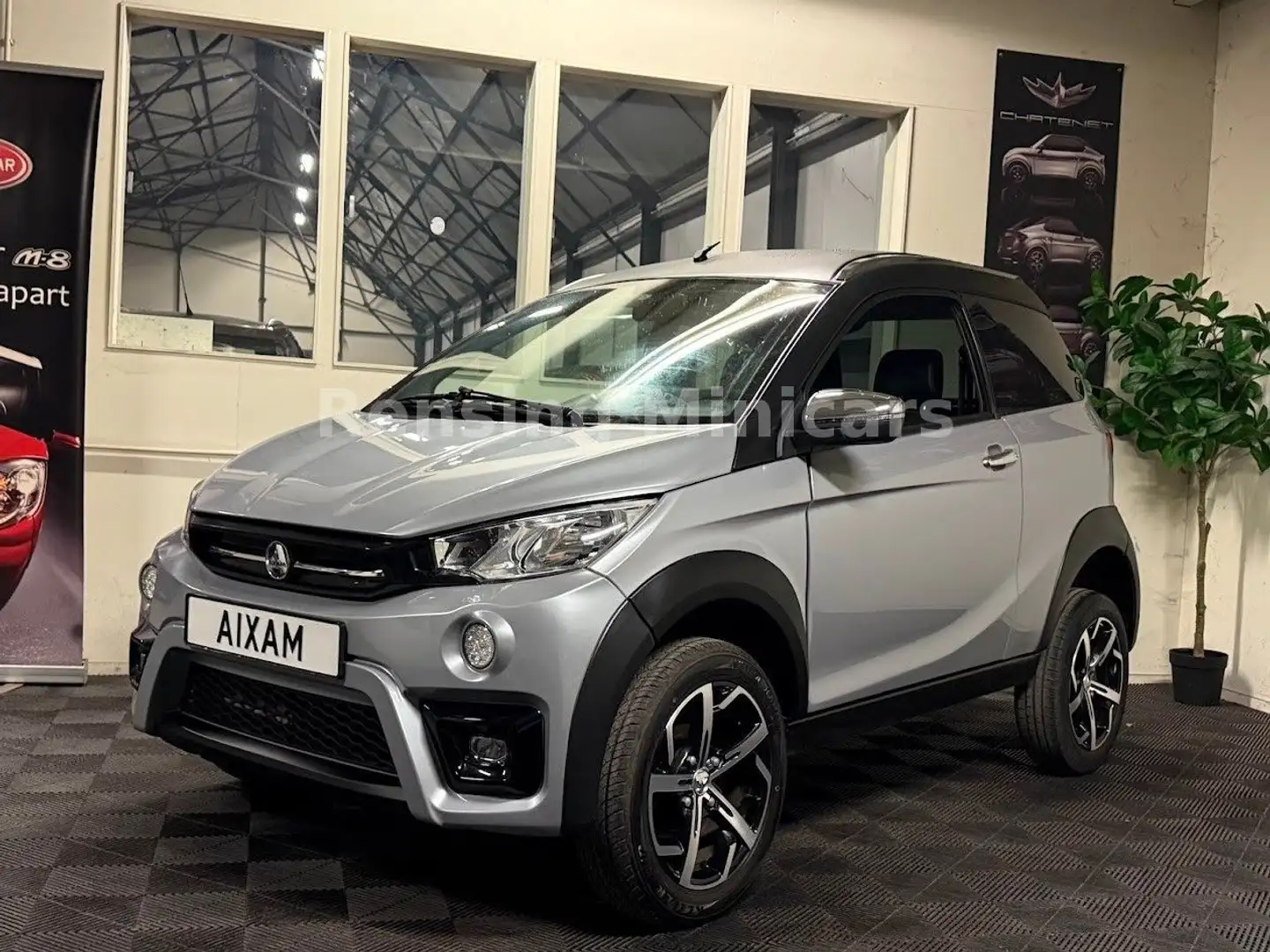 Aixam Crossover KLIMA 2022 Mopedauto Microcar 45 KM Silber - 2