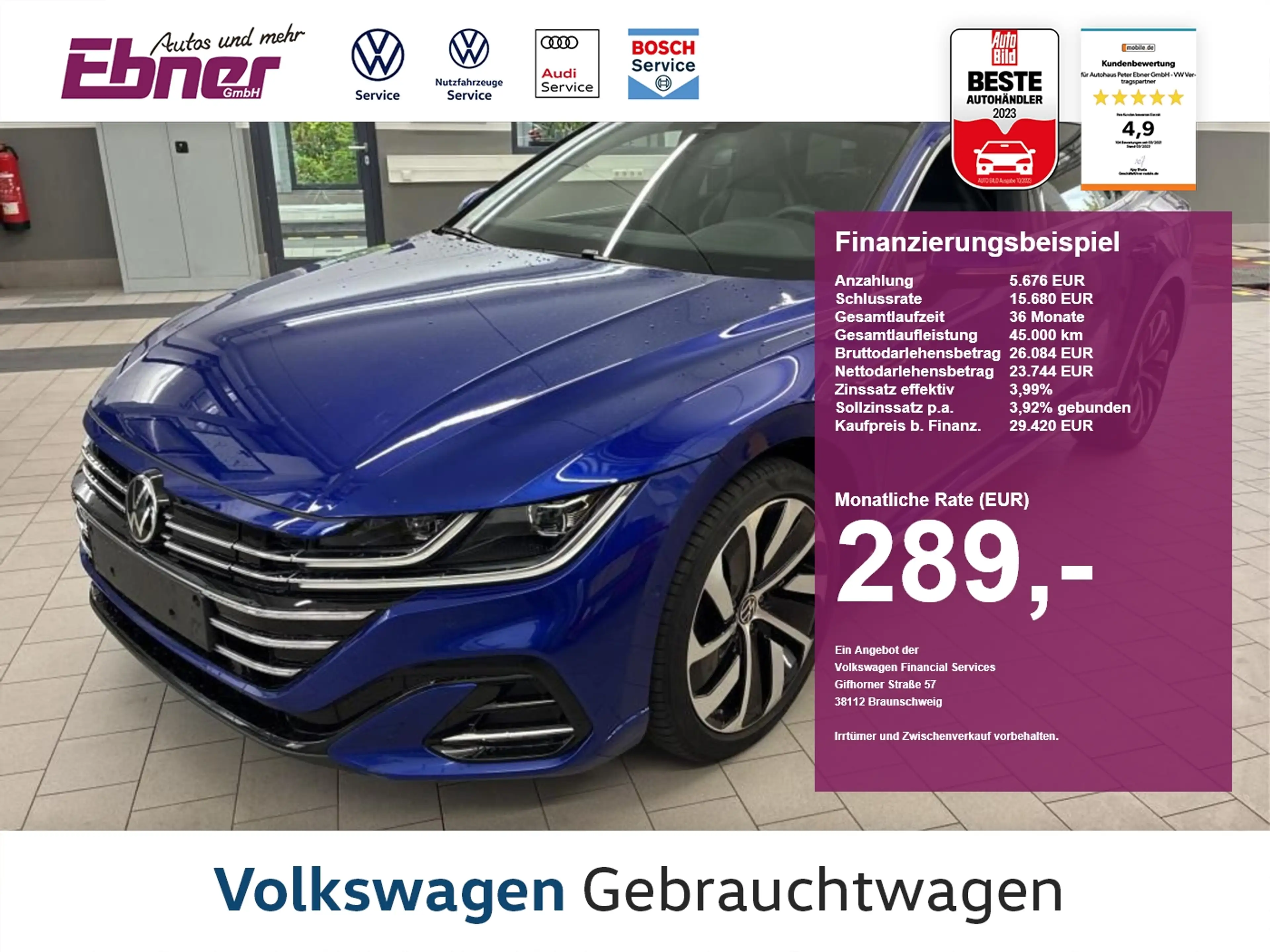 Volkswagen Arteon Shootingbrake R-LINE 218PS PHEV NP:70tEUR! PANO+HE