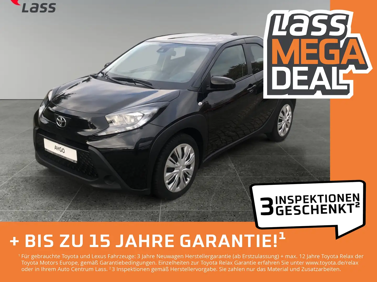 Toyota Aygo X 1.0 play +Apple/Android+Allwetter+Kamera Schwarz - 1