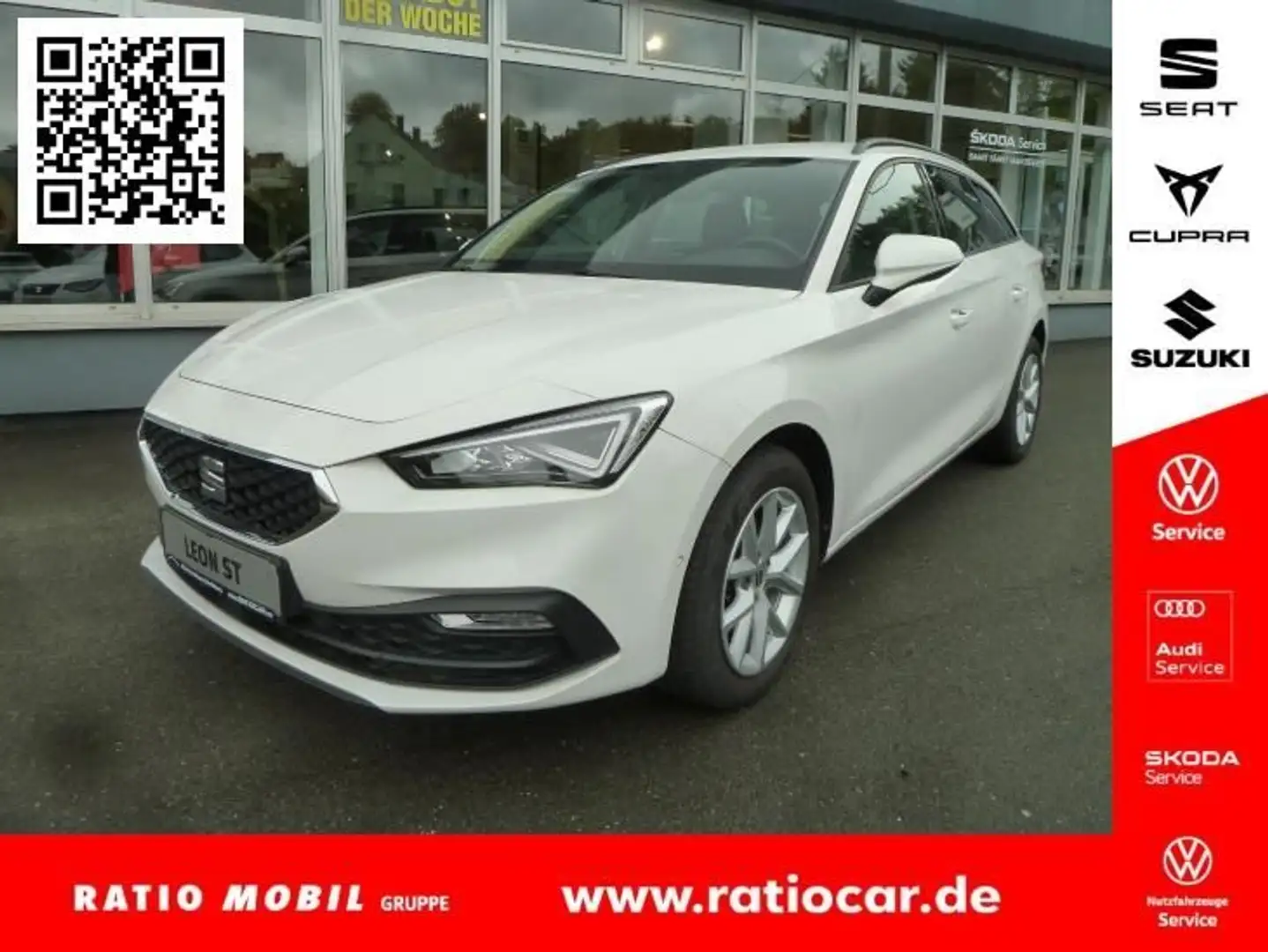 SEAT Leon LEON SPORTSTOURER STYLE 1.5 TSI ACT NAVI DAB+ Blanc - 1