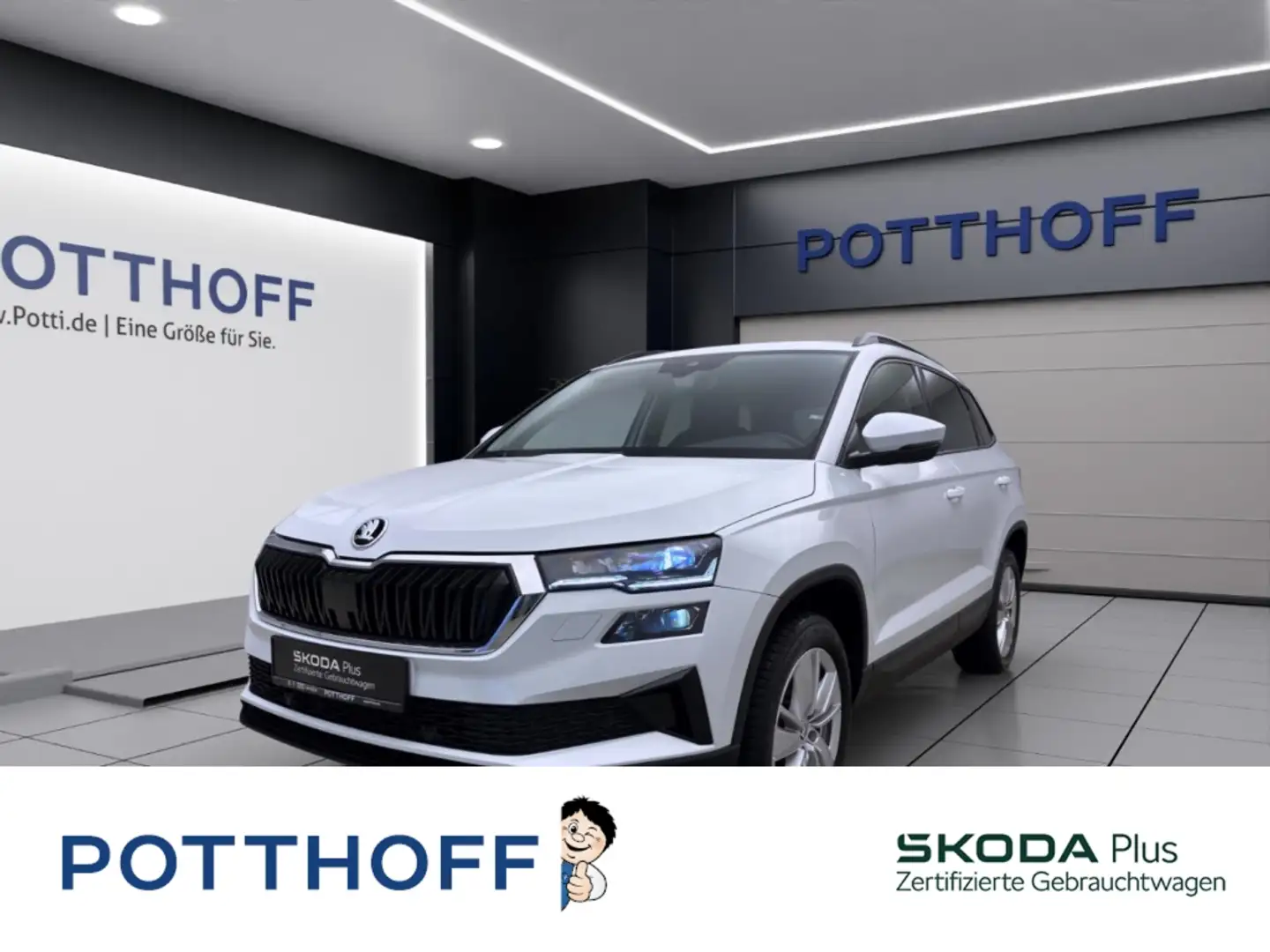 Skoda Karoq 1.5 TSI DSG SELECTION NAVI KAMERA ACC MATRIX Weiß - 1