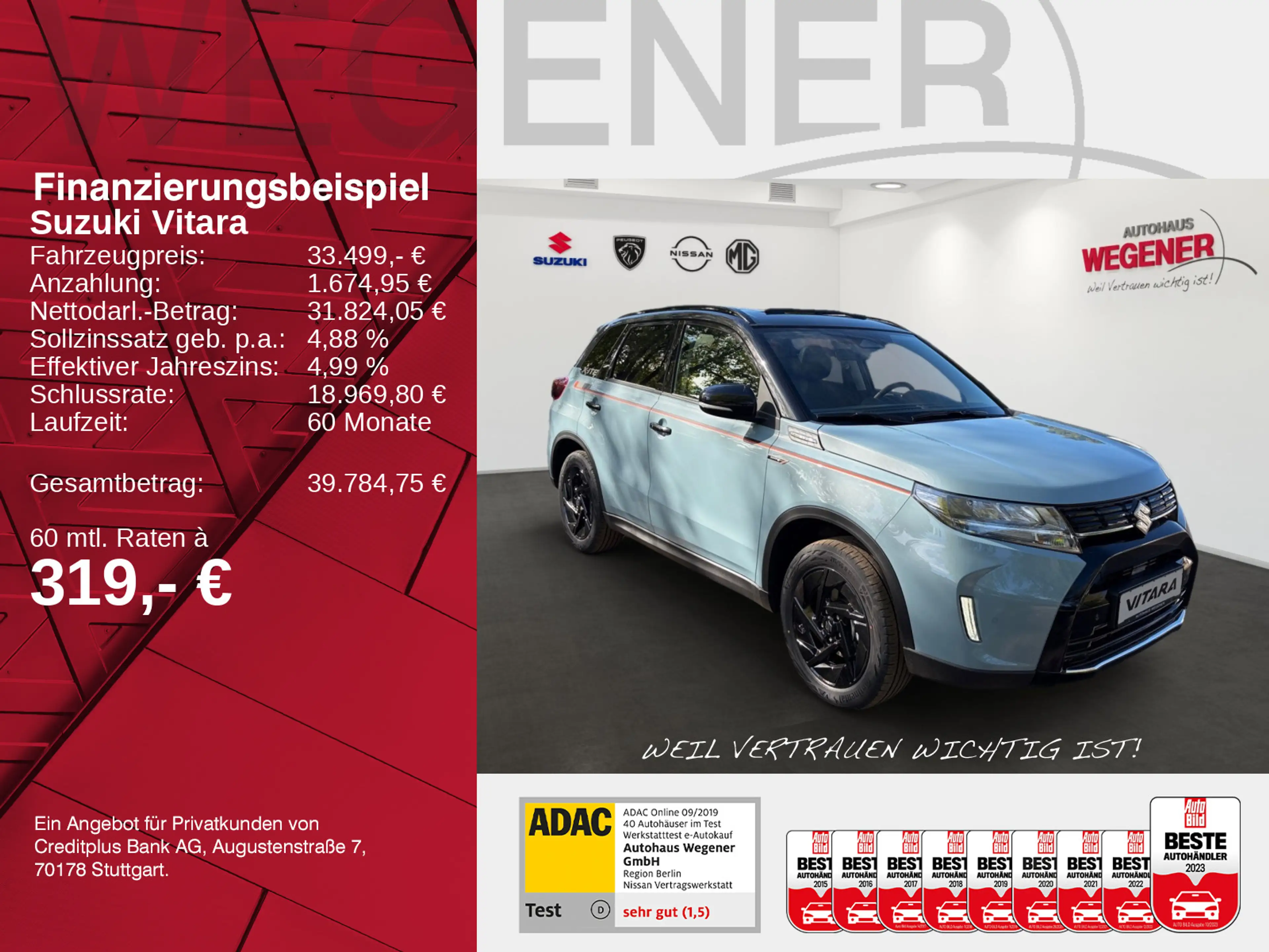 Suzuki Vitara VITARA 1,4 X-ITE COMFORT+ ALLGRIP LED+NAVI+ACC++ — photo 2