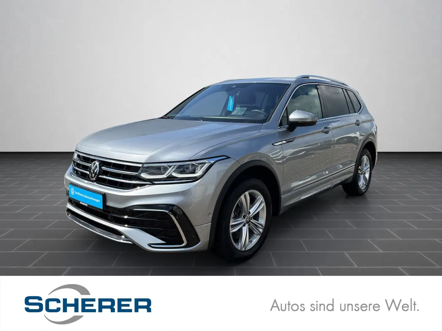 Volkswagen Tiguan Allspace 2.0 TSI R-Line 4M DSG HUD/Rear V Silber - 1