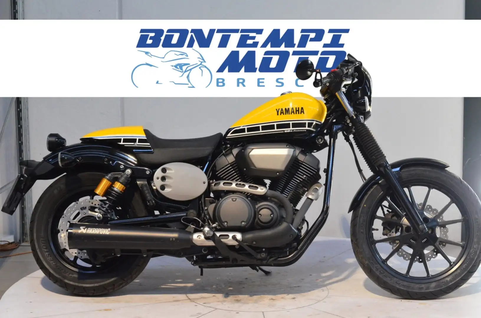 Yamaha XV 950 Racer 60th Anniversary 2017 - AKRAPOVIC Желтый - 1