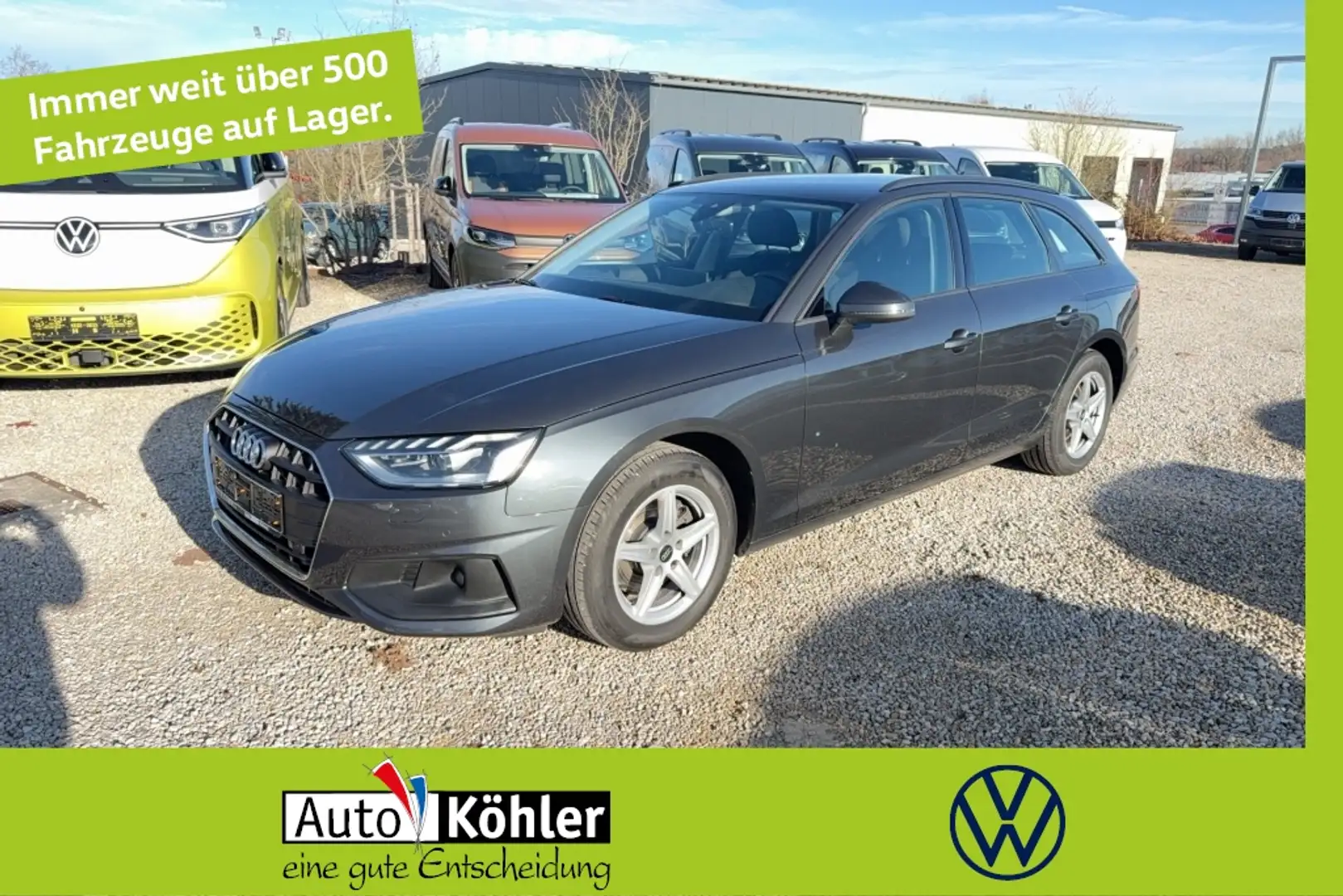 Audi A4 Avant 35 TDi DSG Matrix/AHK/Akustikglas/LED Gris - 1