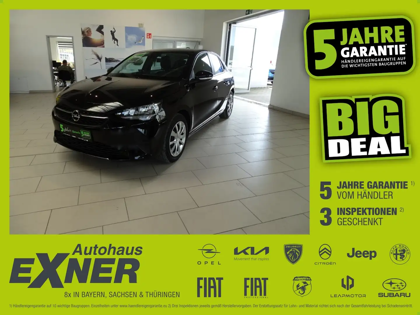 Opel Corsa F 1.2 EDITION SHZ+PDC+Klimaanlage+SpurH Negro - 1