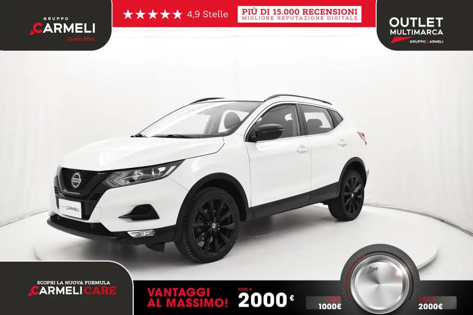 Nissan Qashqai 1.5 dci N-Tec Start 115cv White - 1