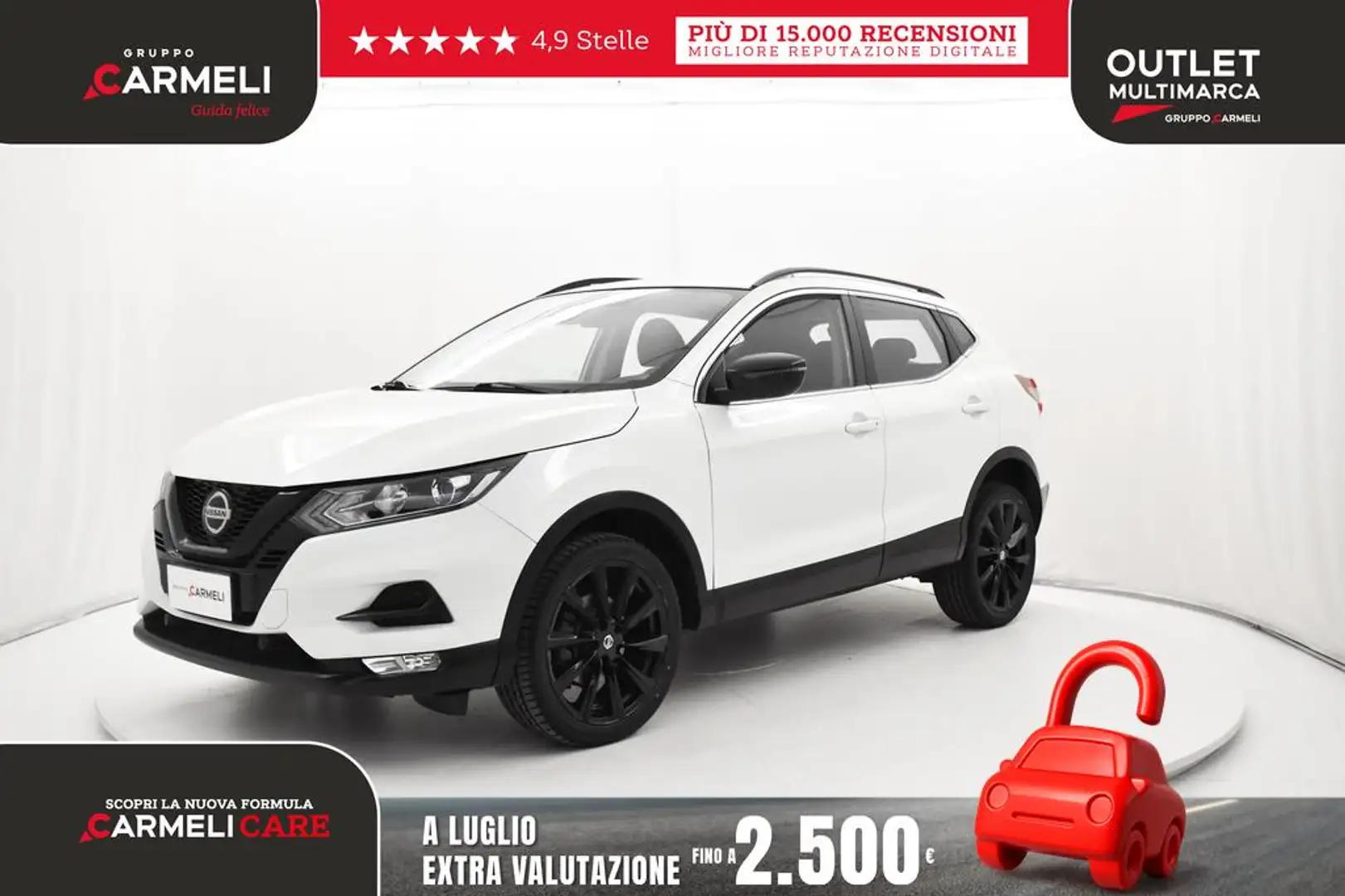 Nissan Qashqai 1.5 dci N-Tec Start 115cv Bílá - 1