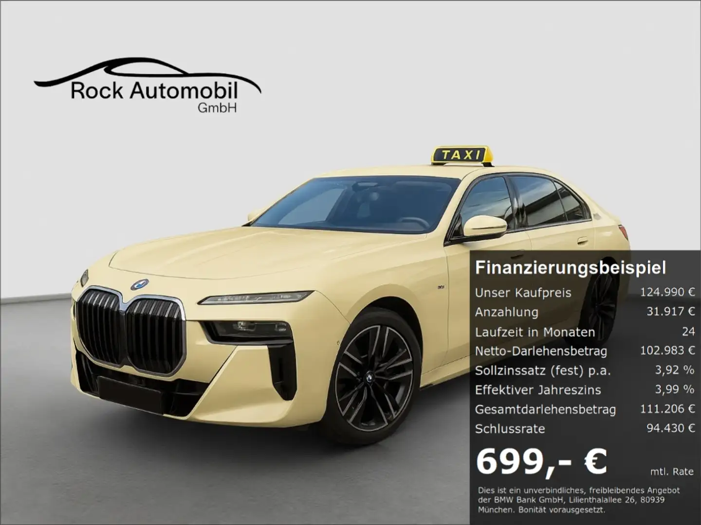 BMW 740 d xDrive M Sport Pro Taxi *Garantie* Jaune - 1