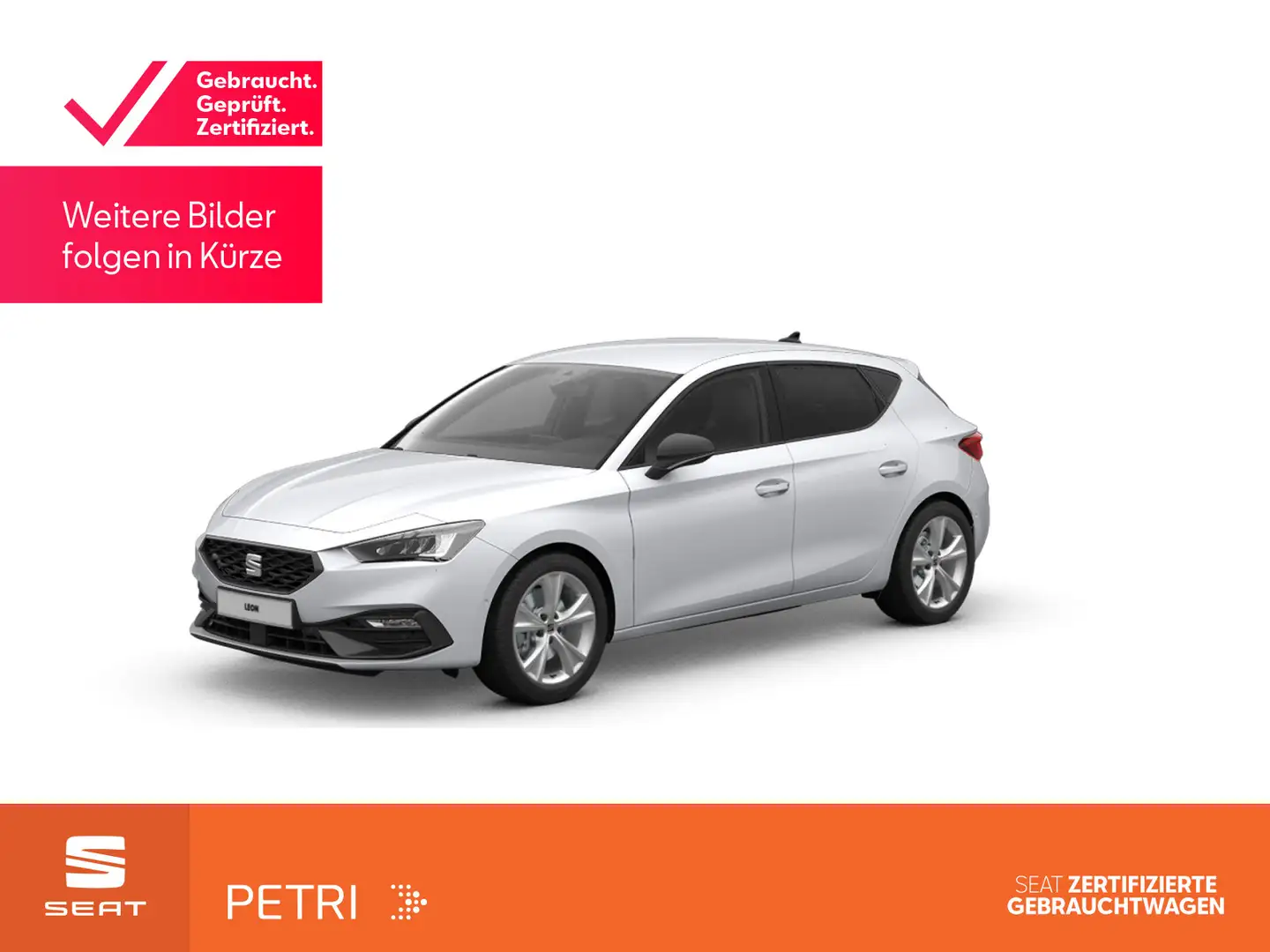 SEAT Leon FR 1.5 eTSI DSG*NAVI*KAM*SHZ*LED*Keyless*AC Weiß - 1