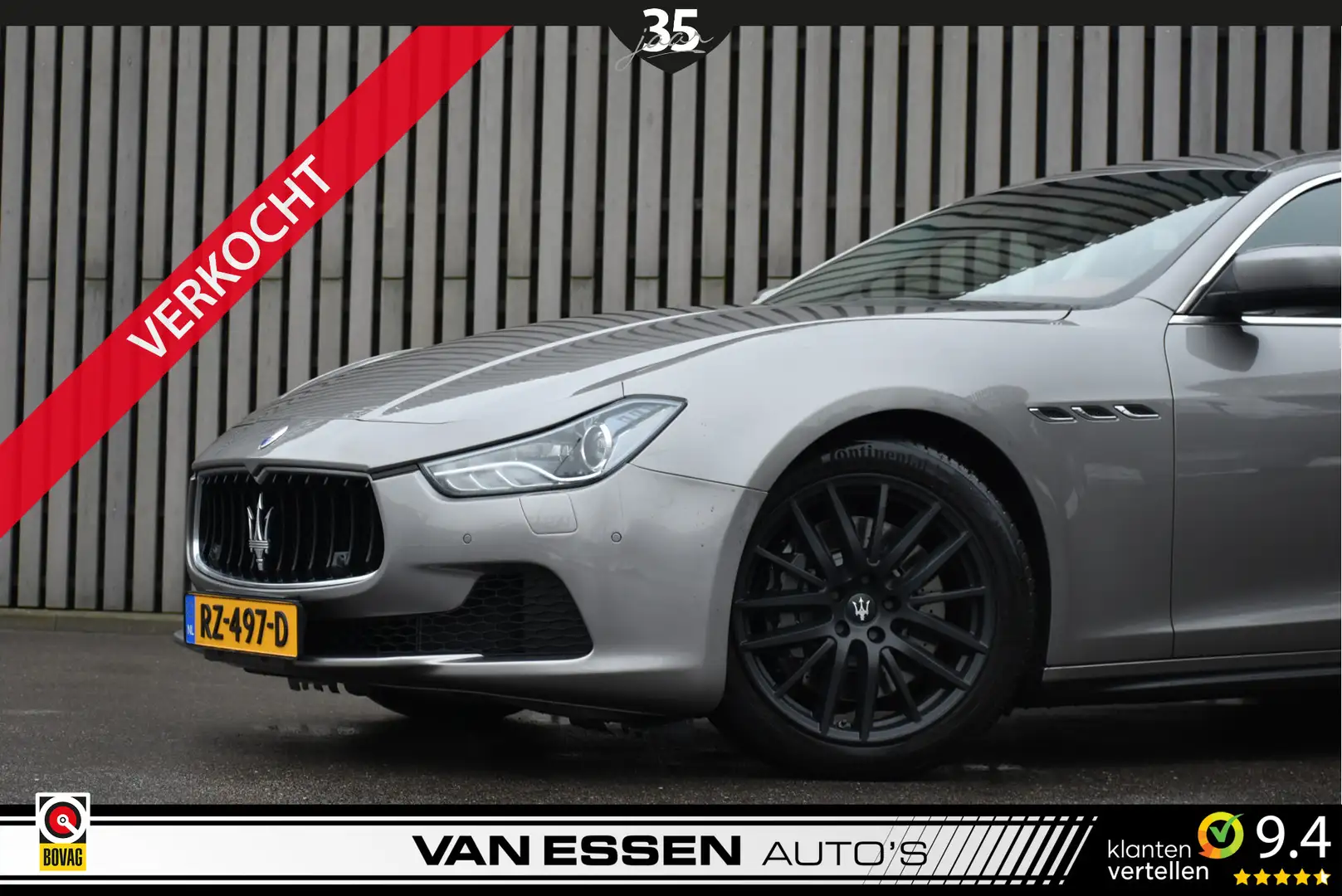 Maserati Ghibli 3.0 V6 D Navigatie Leer All-Season Memory Carbon P Gris - 2