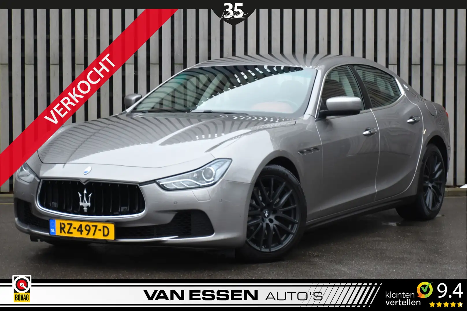 Maserati Ghibli 3.0 V6 D Navigatie Leer All-Season Memory Carbon P Gris - 1