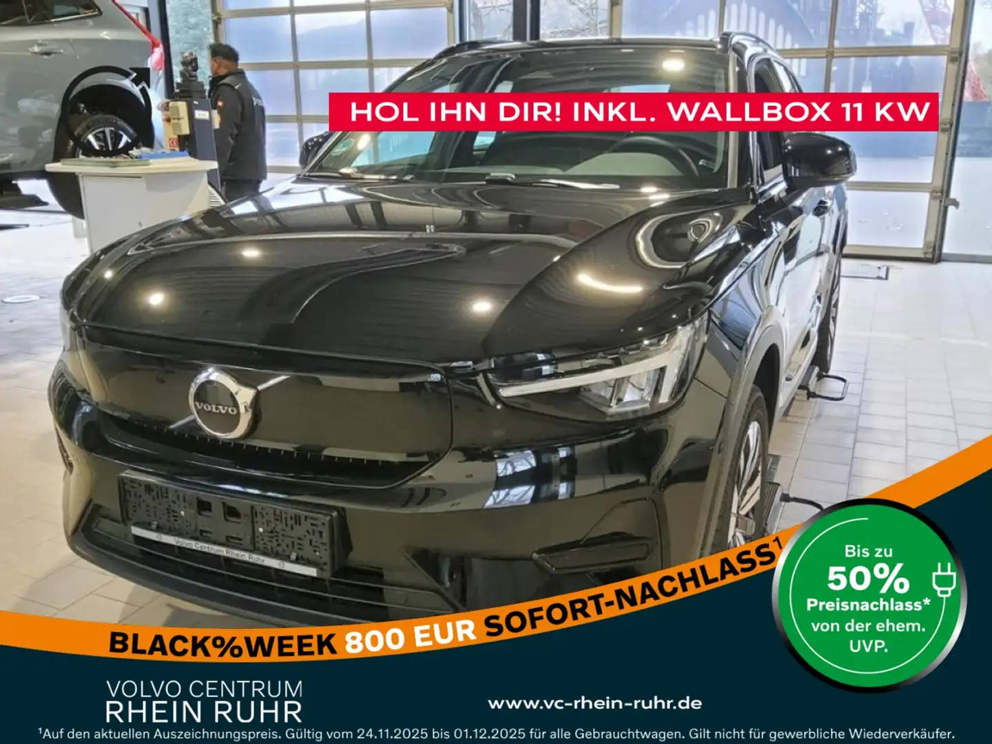 Volvo XC40 PURE ELECTRIC CORE STANDHZ+KAMERA+LM19+NAVI Grau - 1