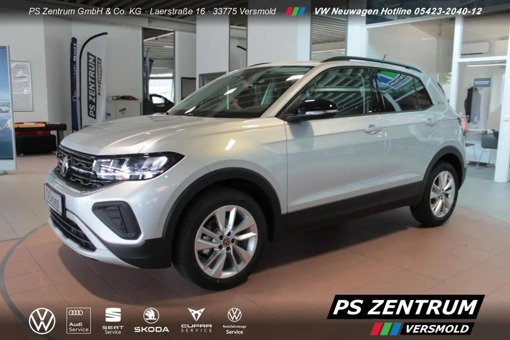 Volkswagen T-Cross Goal 1.0 TSI Navi RFK SHZ LED Bluetooth Silber - 2