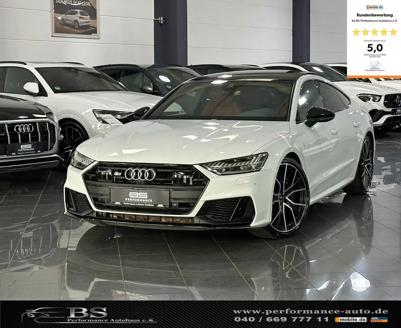 Audi S7 SB 3.0 TDI |MATRIX|ACC|PANO|S&C|B&O|CARBON| Weiß - 1
