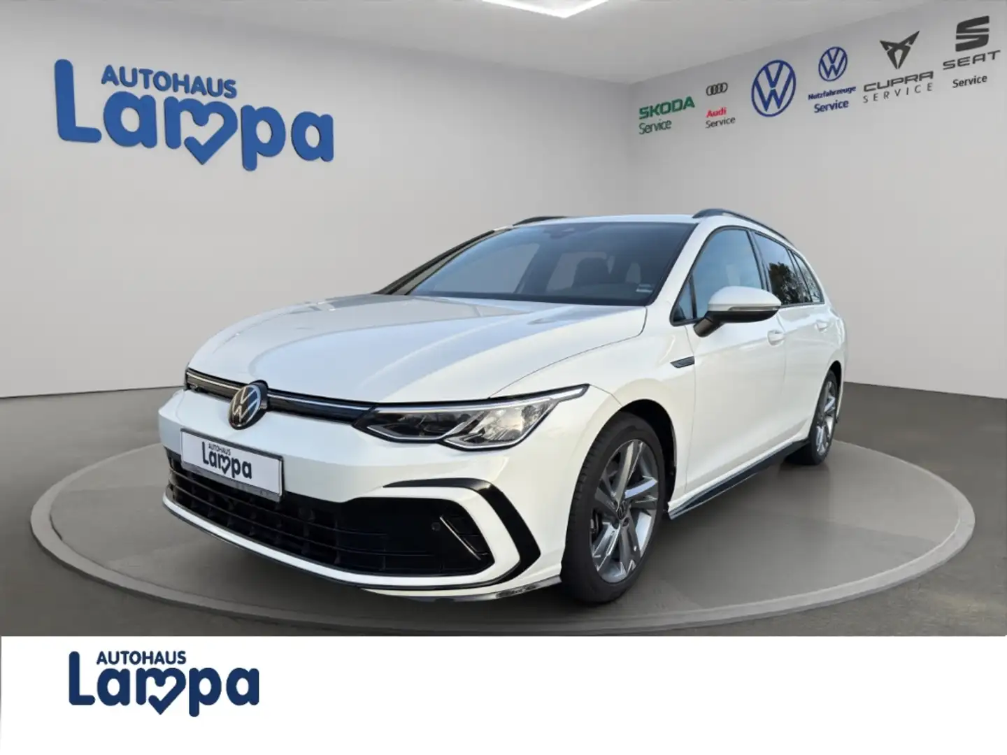 Volkswagen Golf Variant R-Line 2.0 TDI DSG AHK, ACC, RFK, PDC, SHZ Weiß - 1