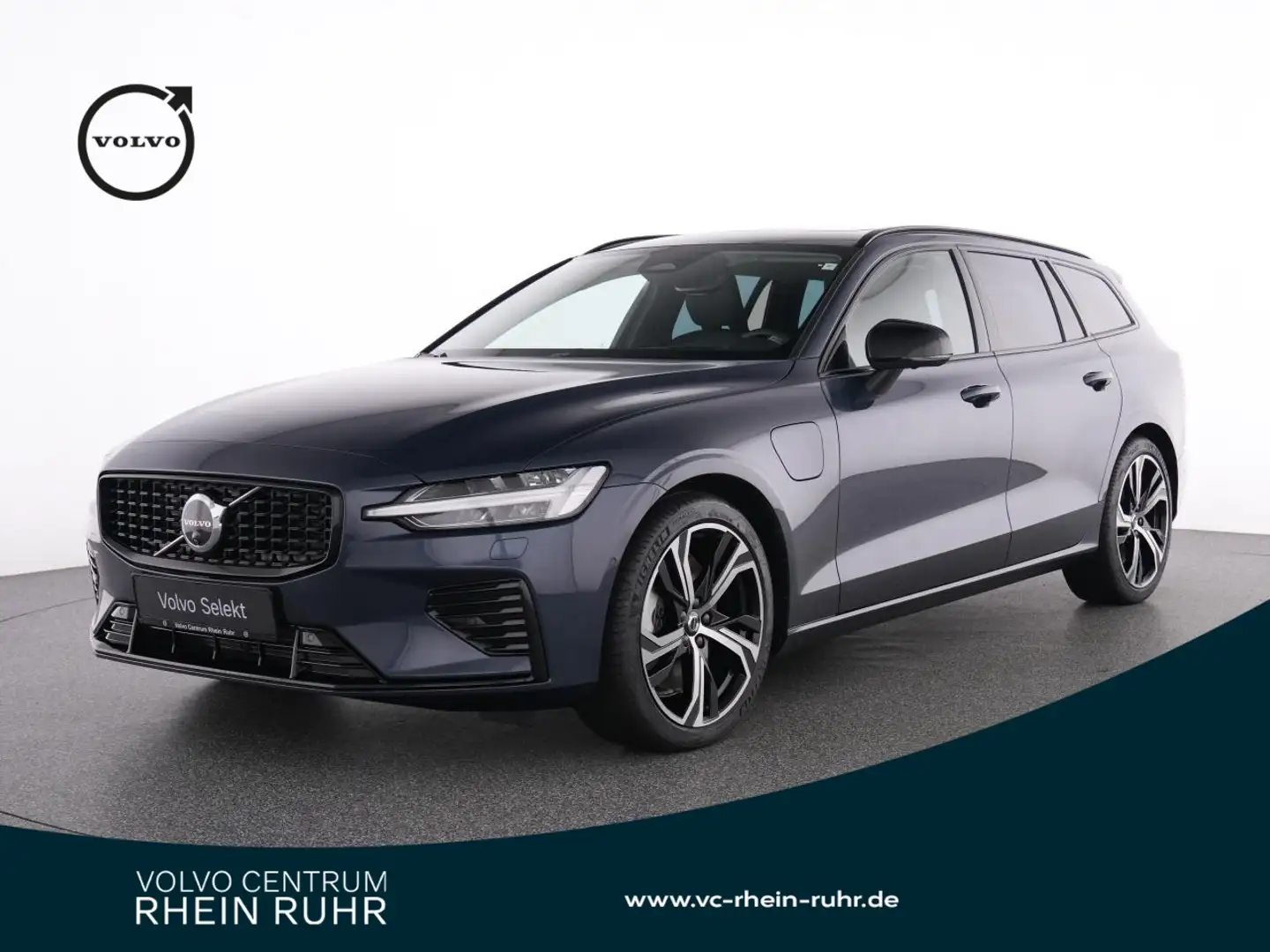 Volvo V60 T6 Recharge AWD UltraDark+19+360°+MEMORY+ACC Blau - 1